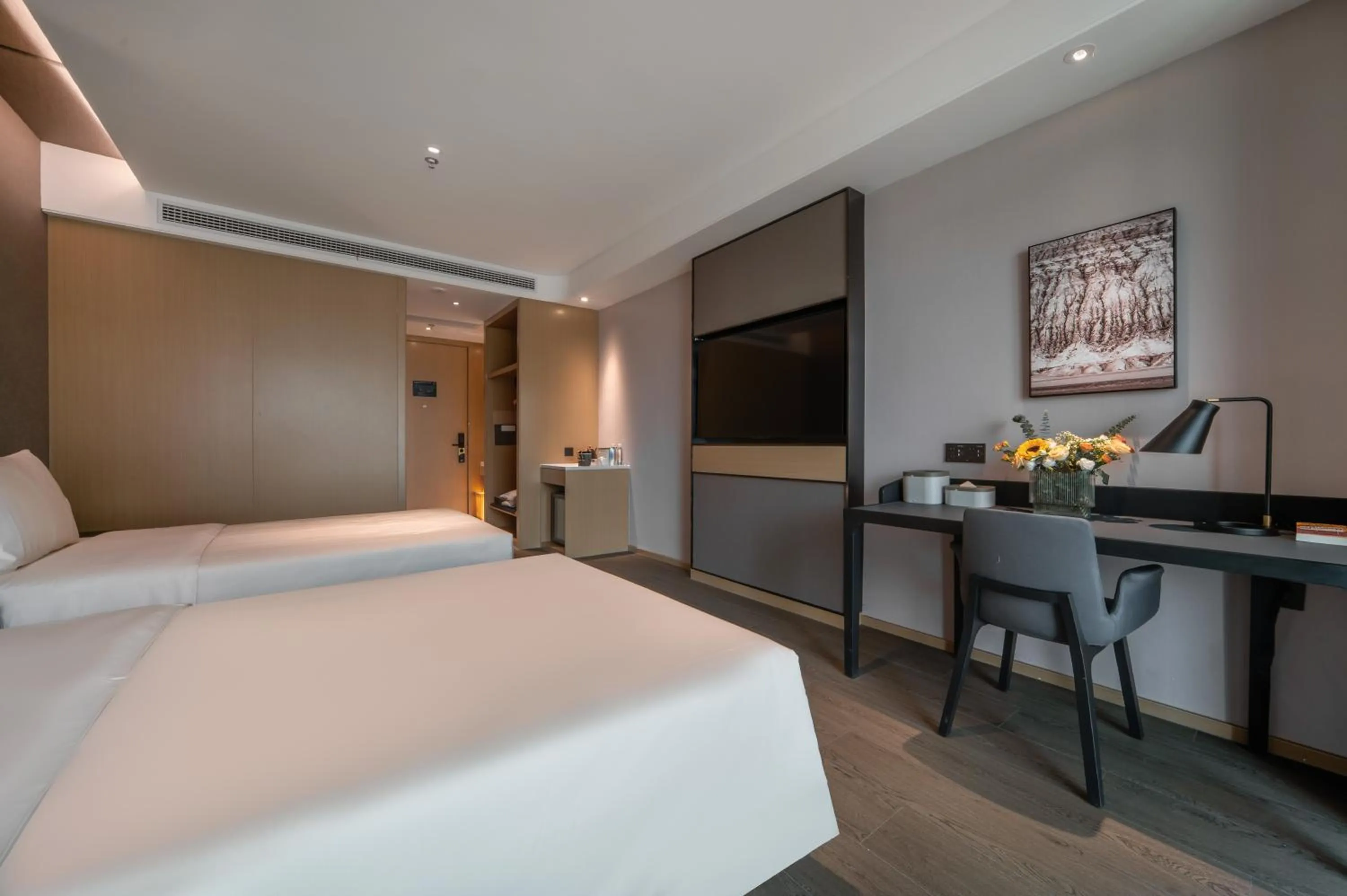 Bedroom, Bed in Atour Hotel Wuxi New District Nanchan Temple Scenic Area