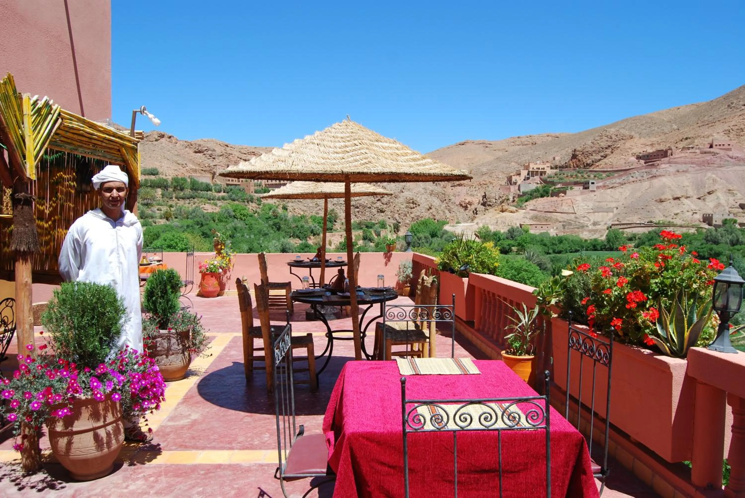 Balcony/Terrace in Hotel Cascades Dades