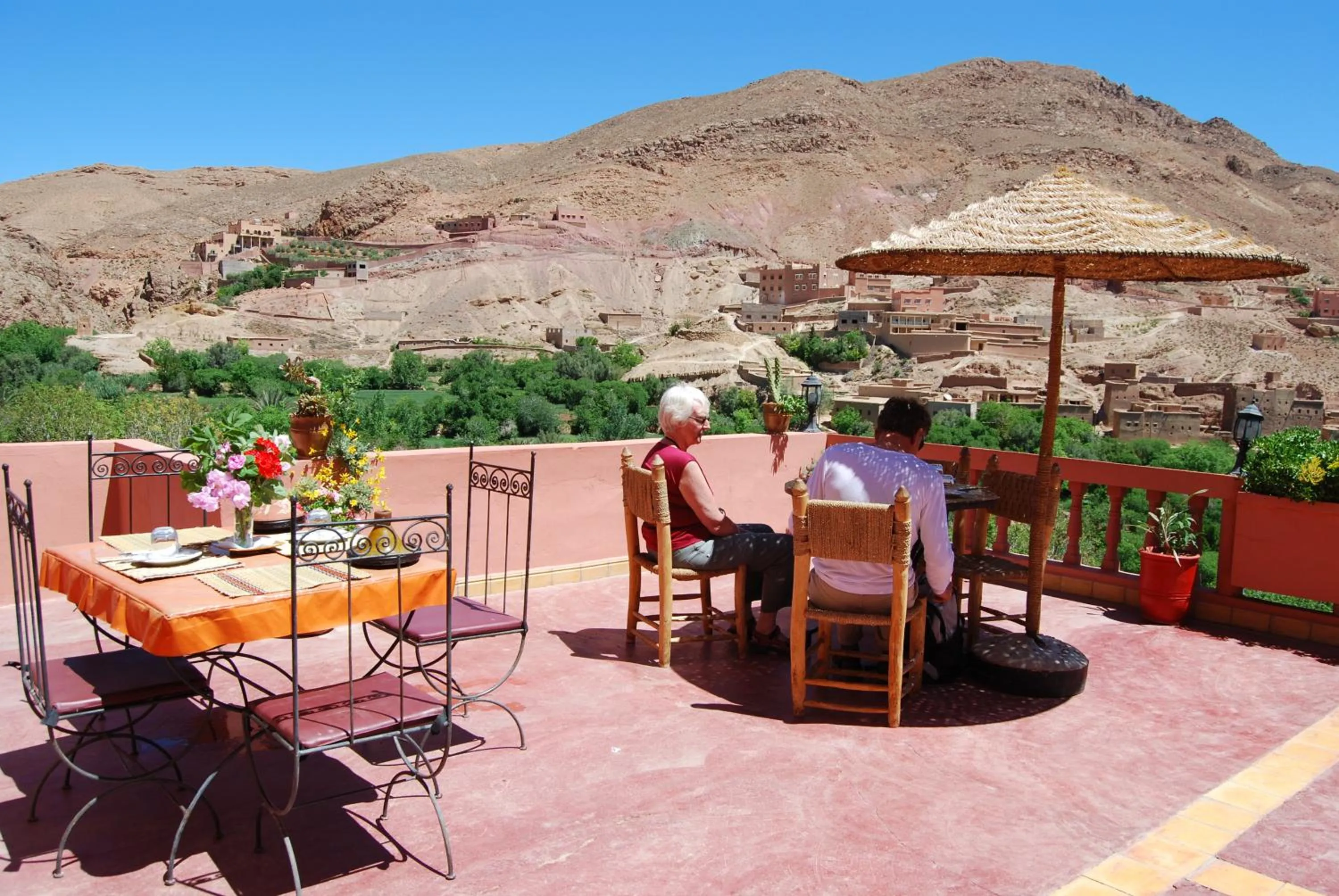 Balcony/Terrace in Hotel Cascades Dades
