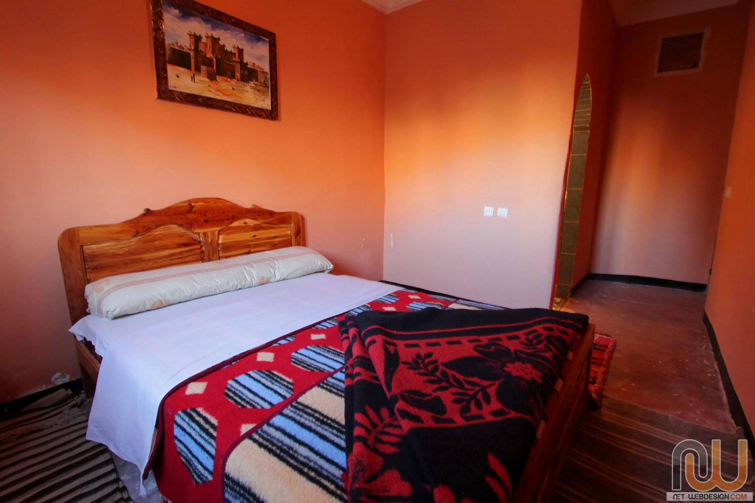 Bed in Hotel Cascades Dades