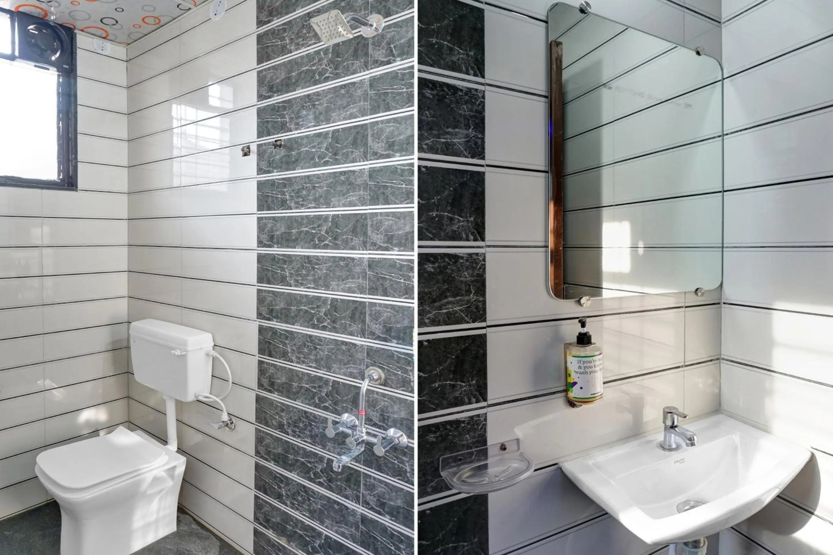 Bathroom in Super Collection O Eon Inn Near Pune Airport