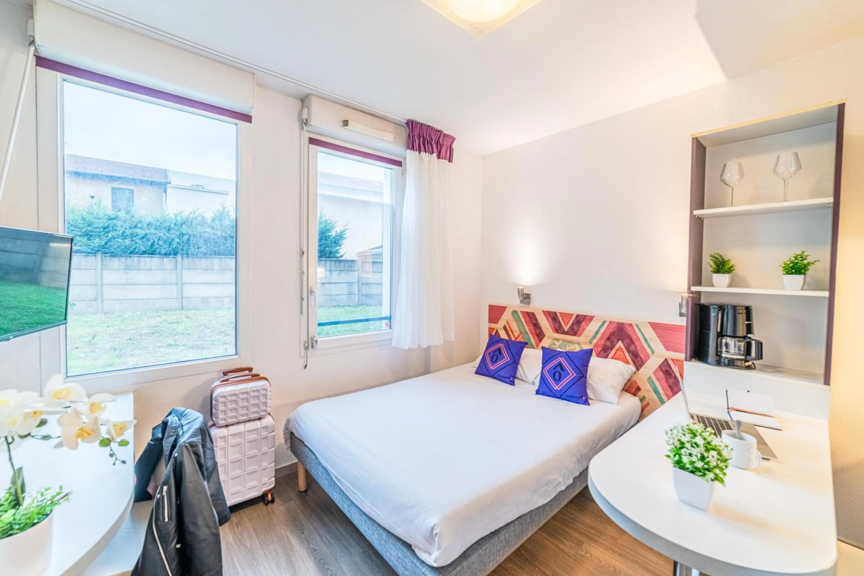 Bed in Montempô Appart'hôtel Lyon Viviani