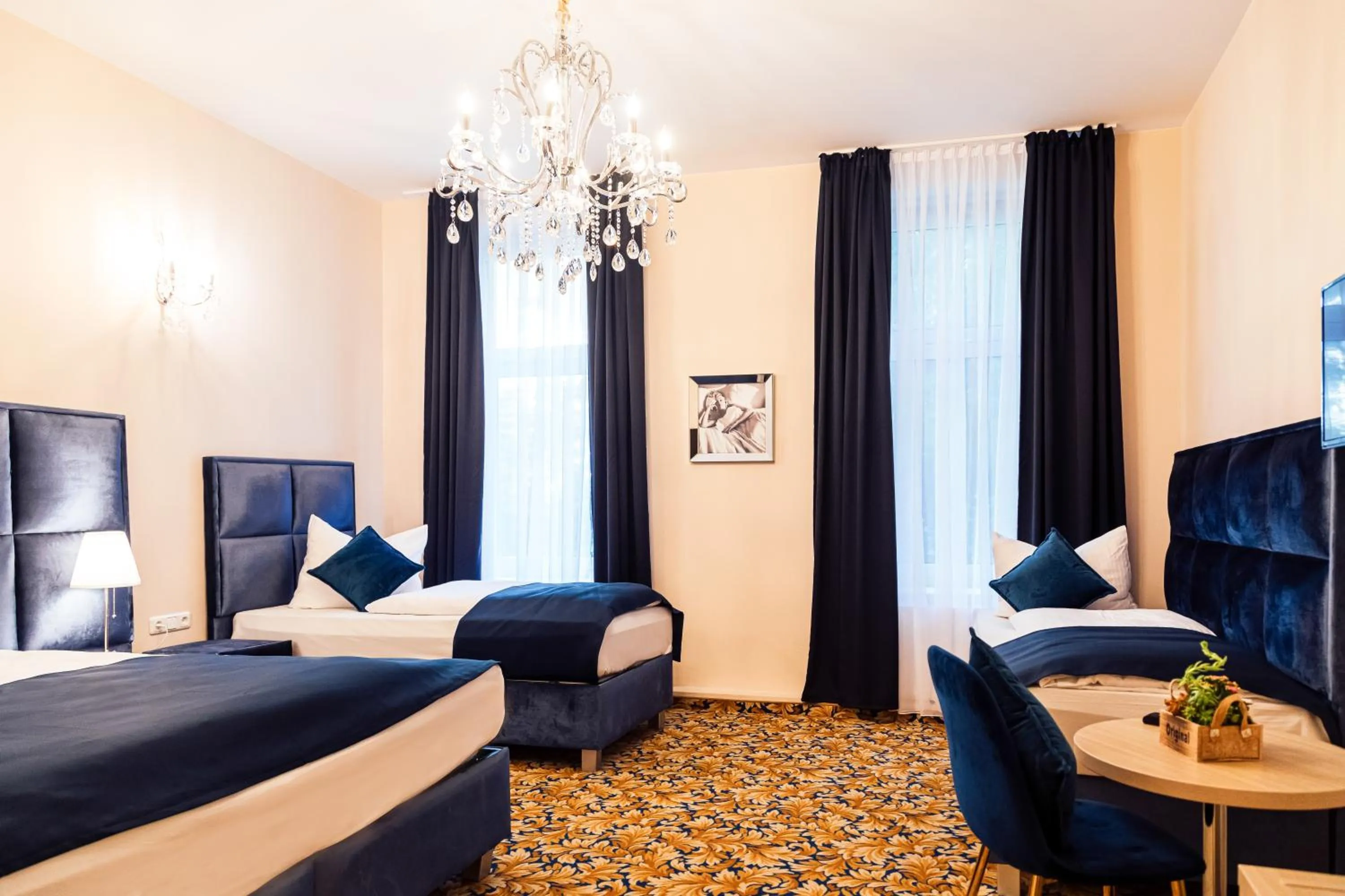 Bed in Hotel Hamburger Perle