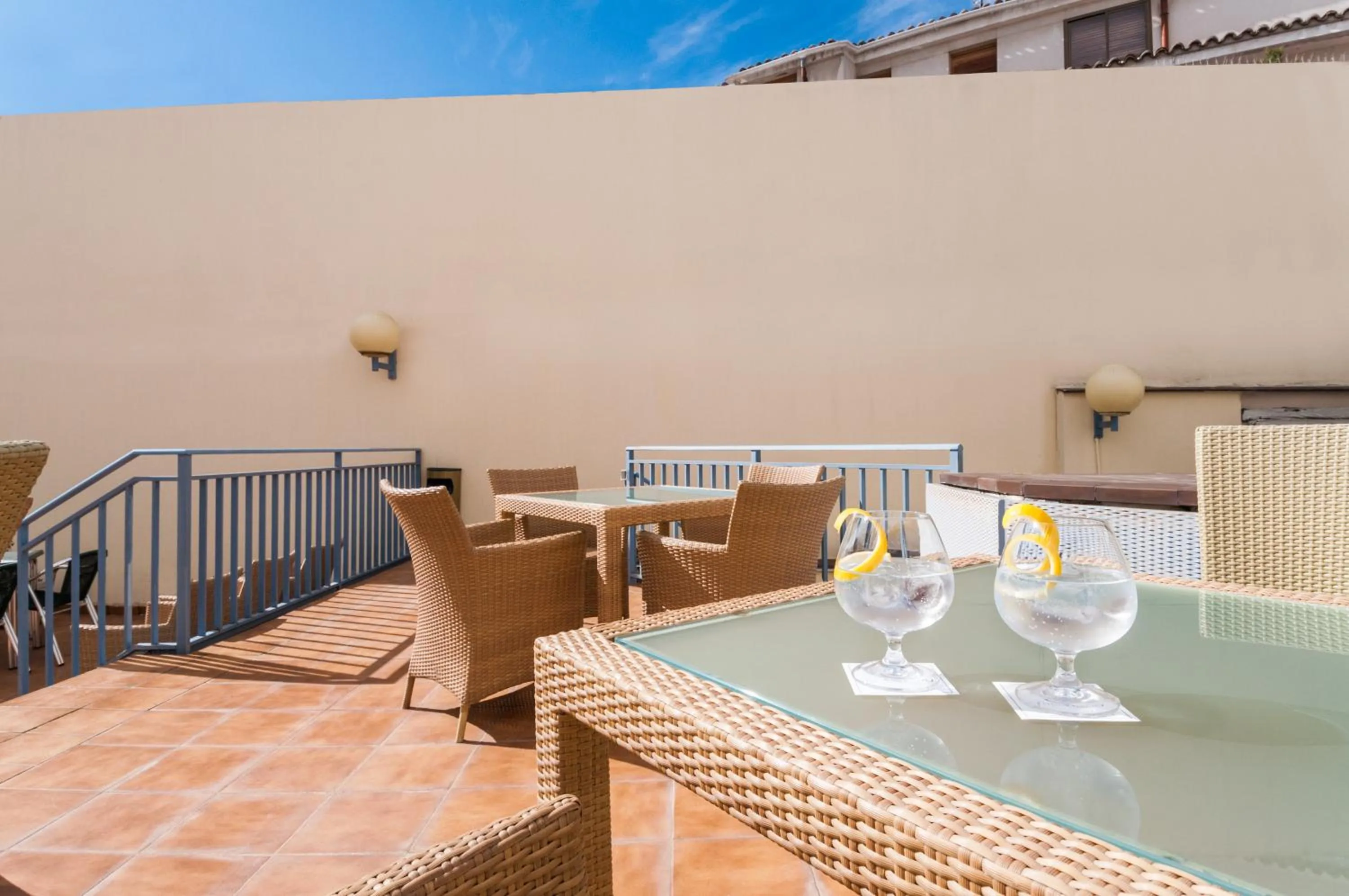 Patio in Hotel Villa De Pinto