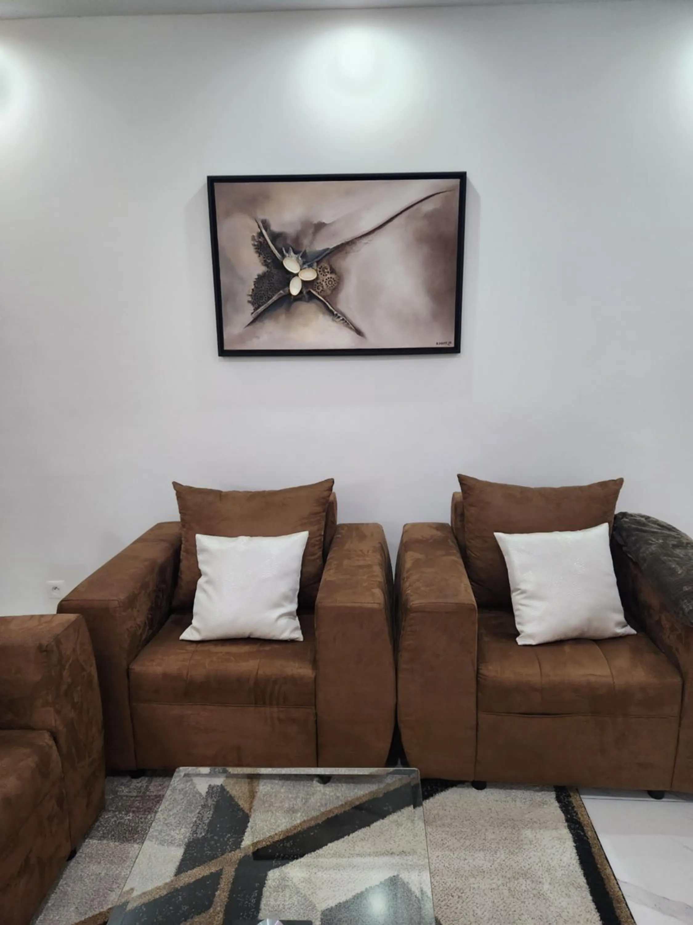 Seating area in MARINA APPART Hôtel