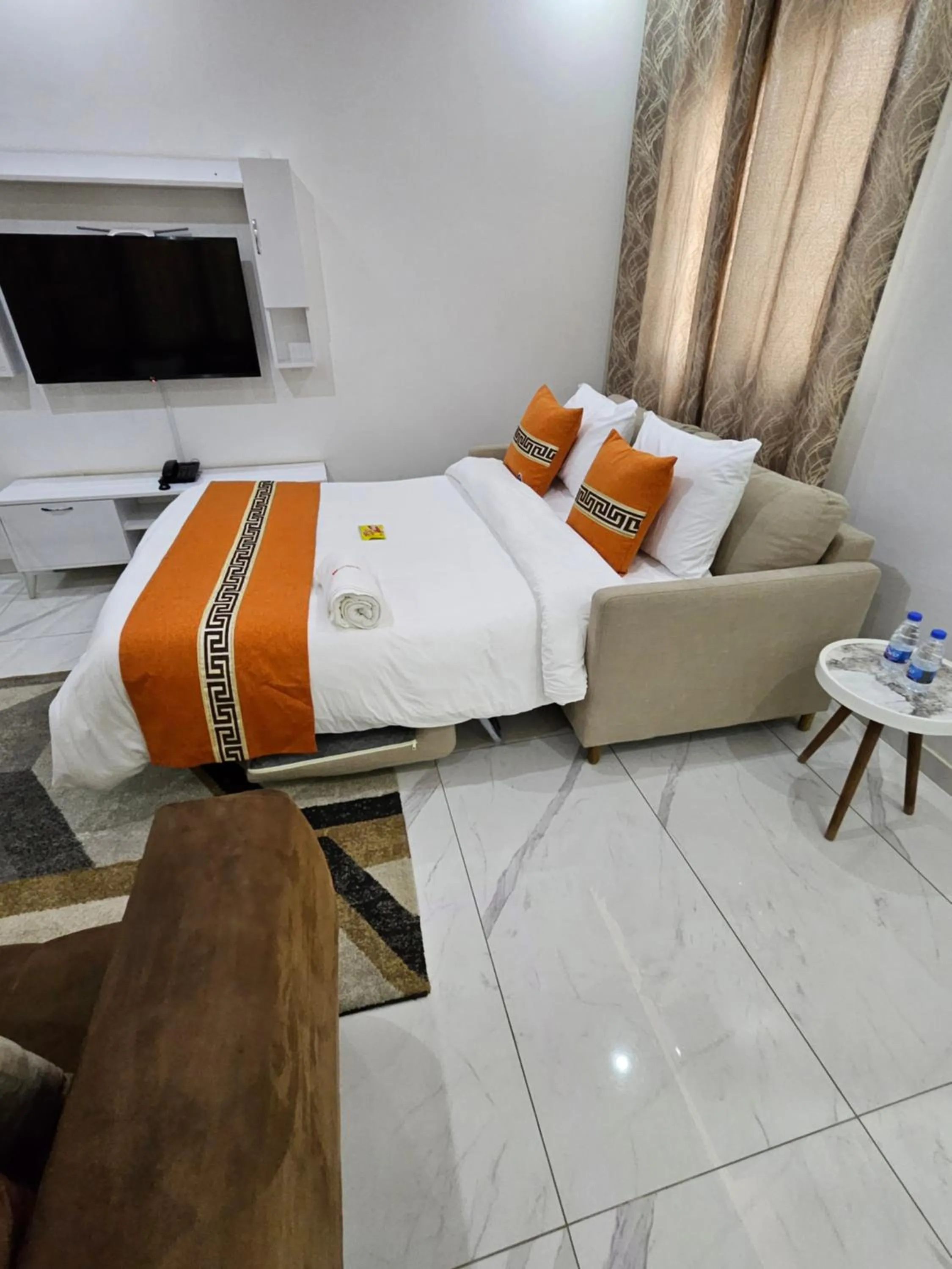 Bed in MARINA APPART Hôtel