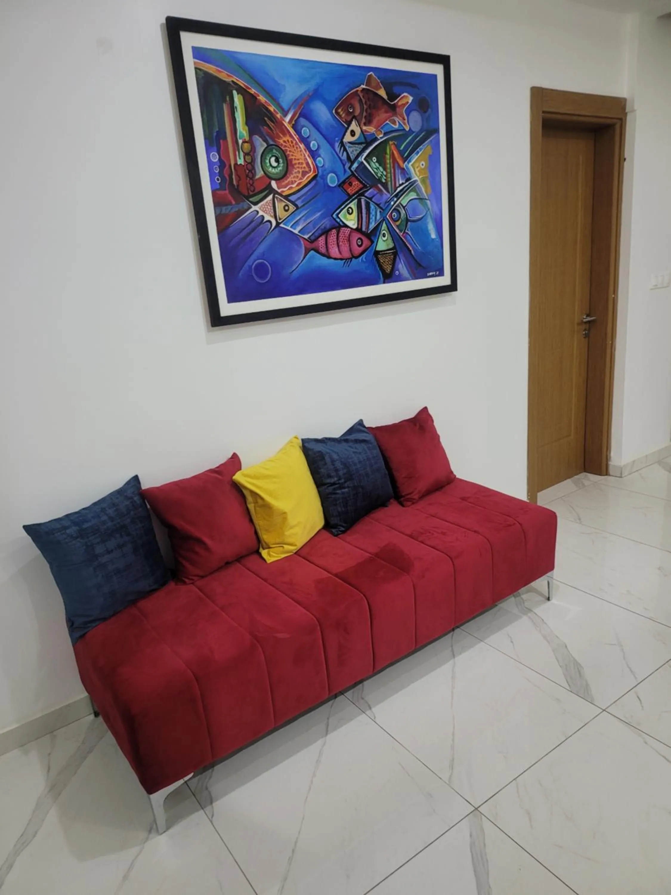 Seating area in MARINA APPART Hôtel