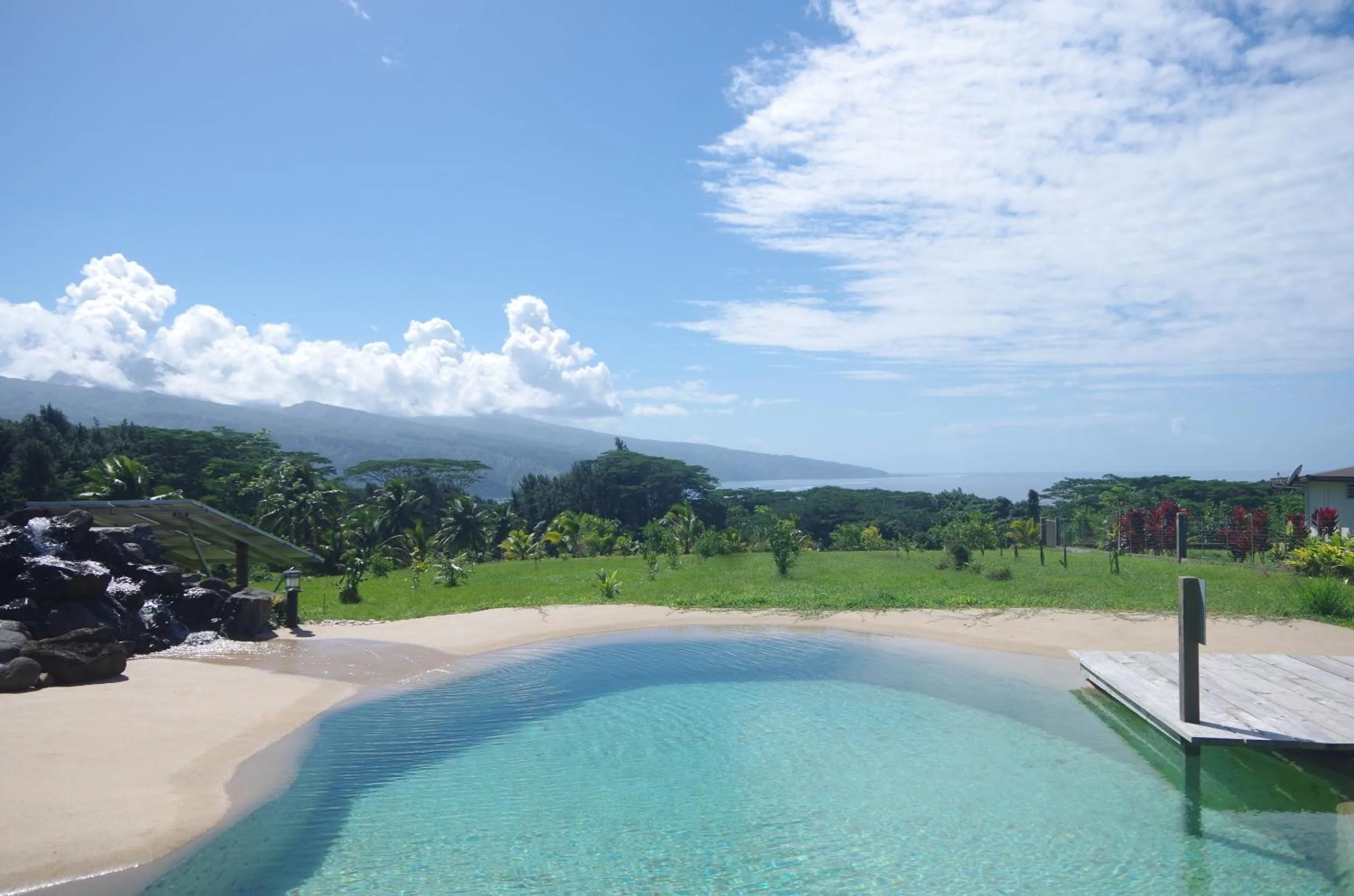 Pool view in Vai Iti Lodge