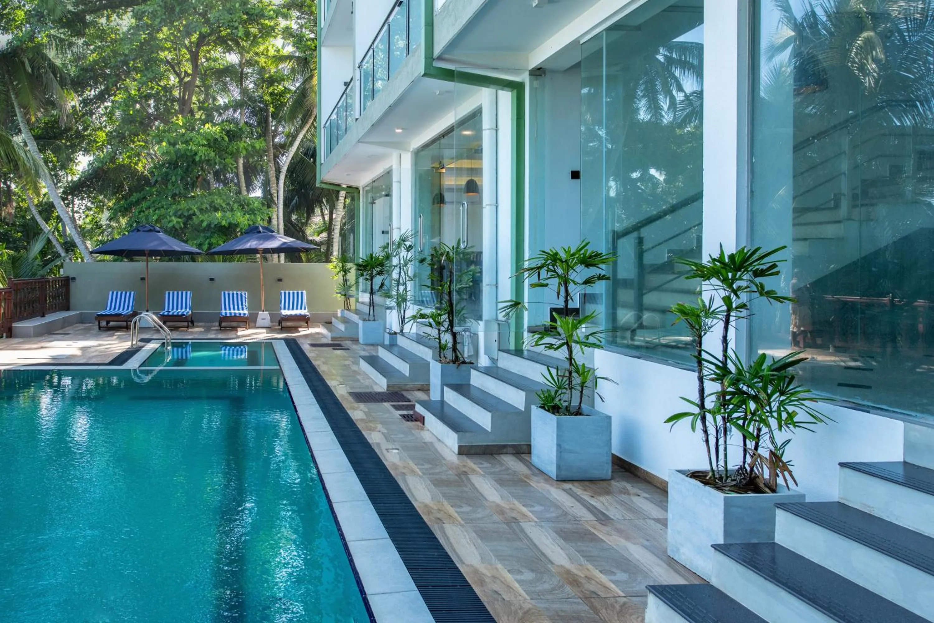 Pool view, Swimming Pool in Grand Samudra Hotel