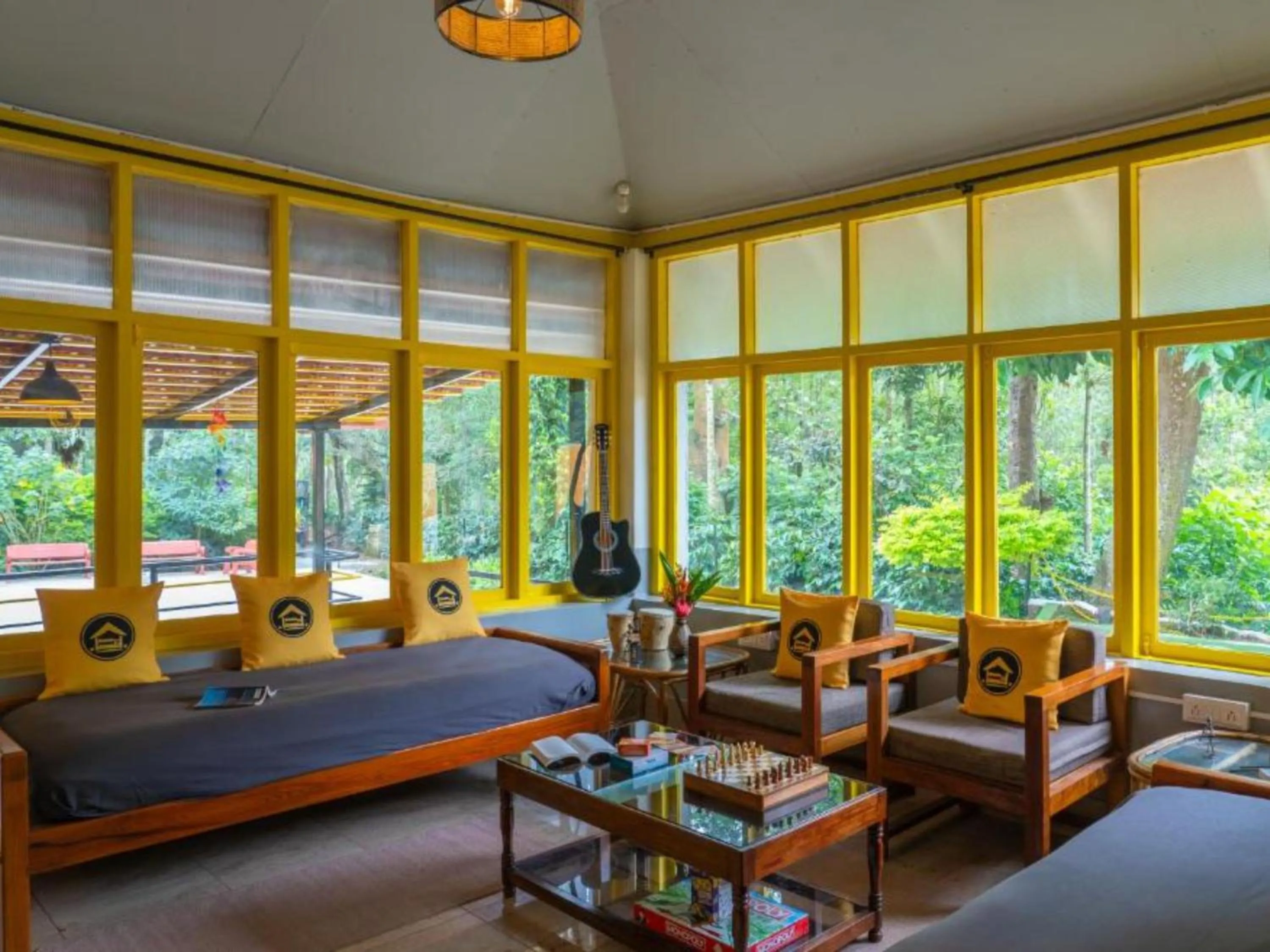 Bed in The Hosteller Chikmagalur