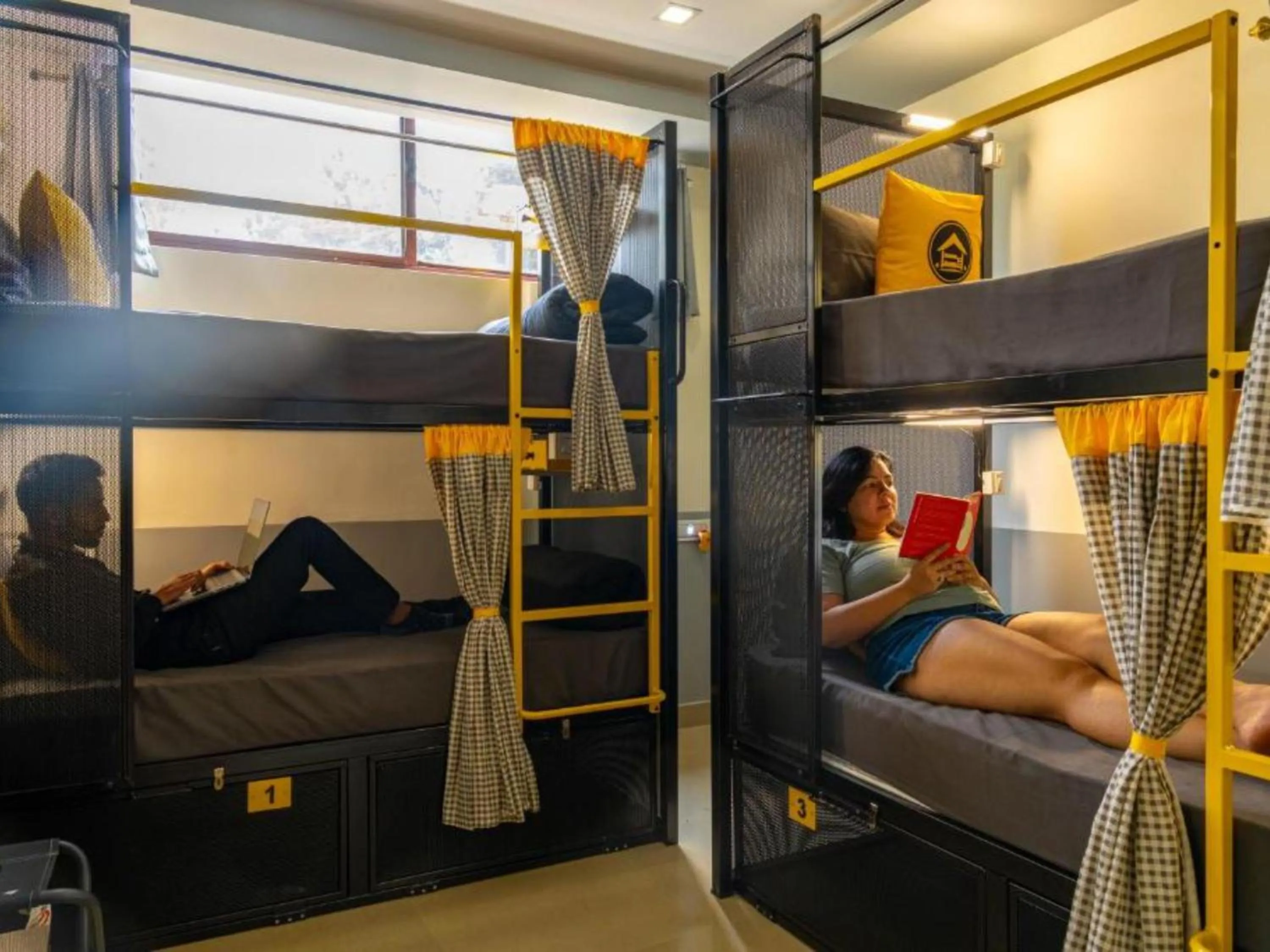 Bed in The Hosteller Chikmagalur