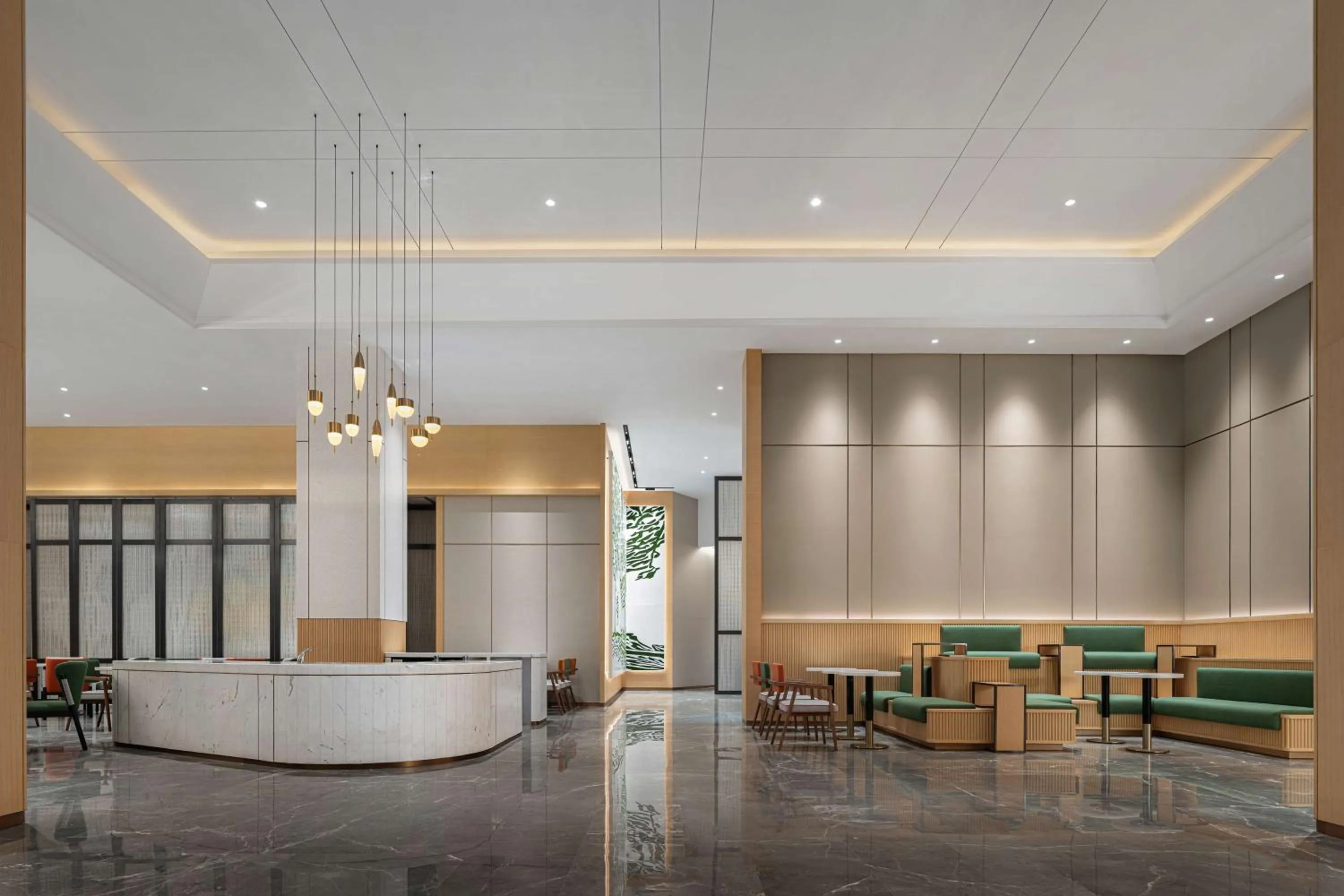 Lobby or reception in Hilton Garden Inn Changsha Yuelu