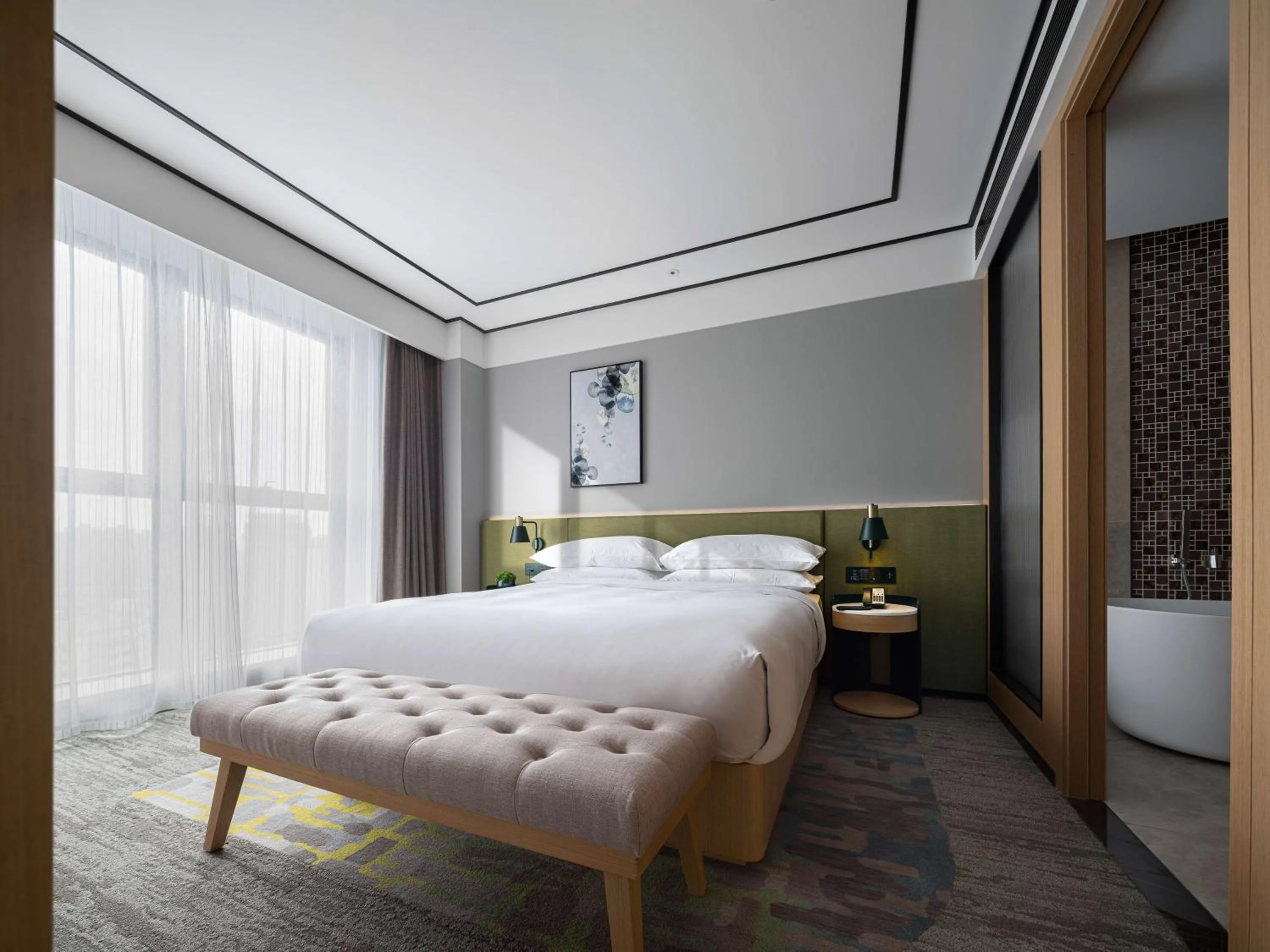 Bed in Hilton Garden Inn Changsha Yuelu