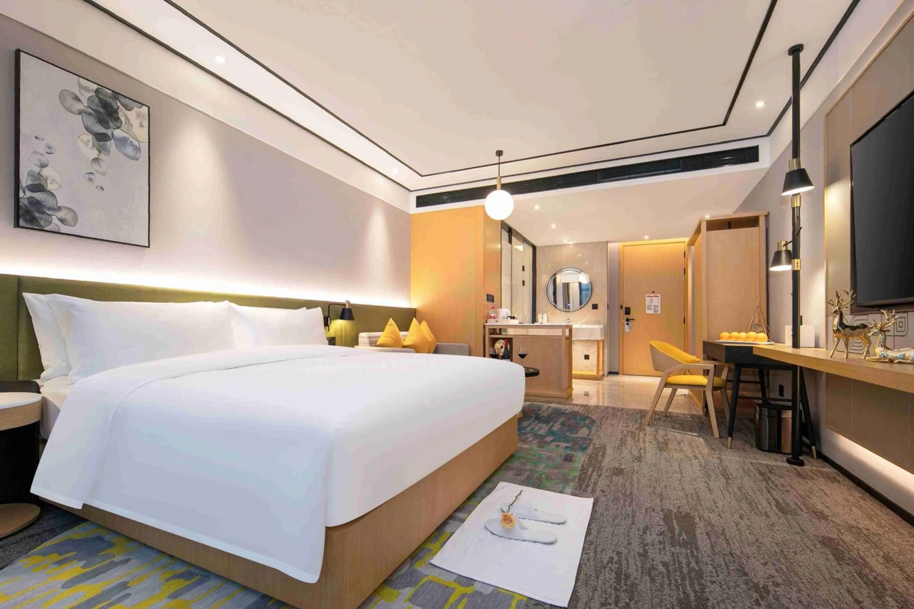 Bed in Hilton Garden Inn Changsha Yuelu