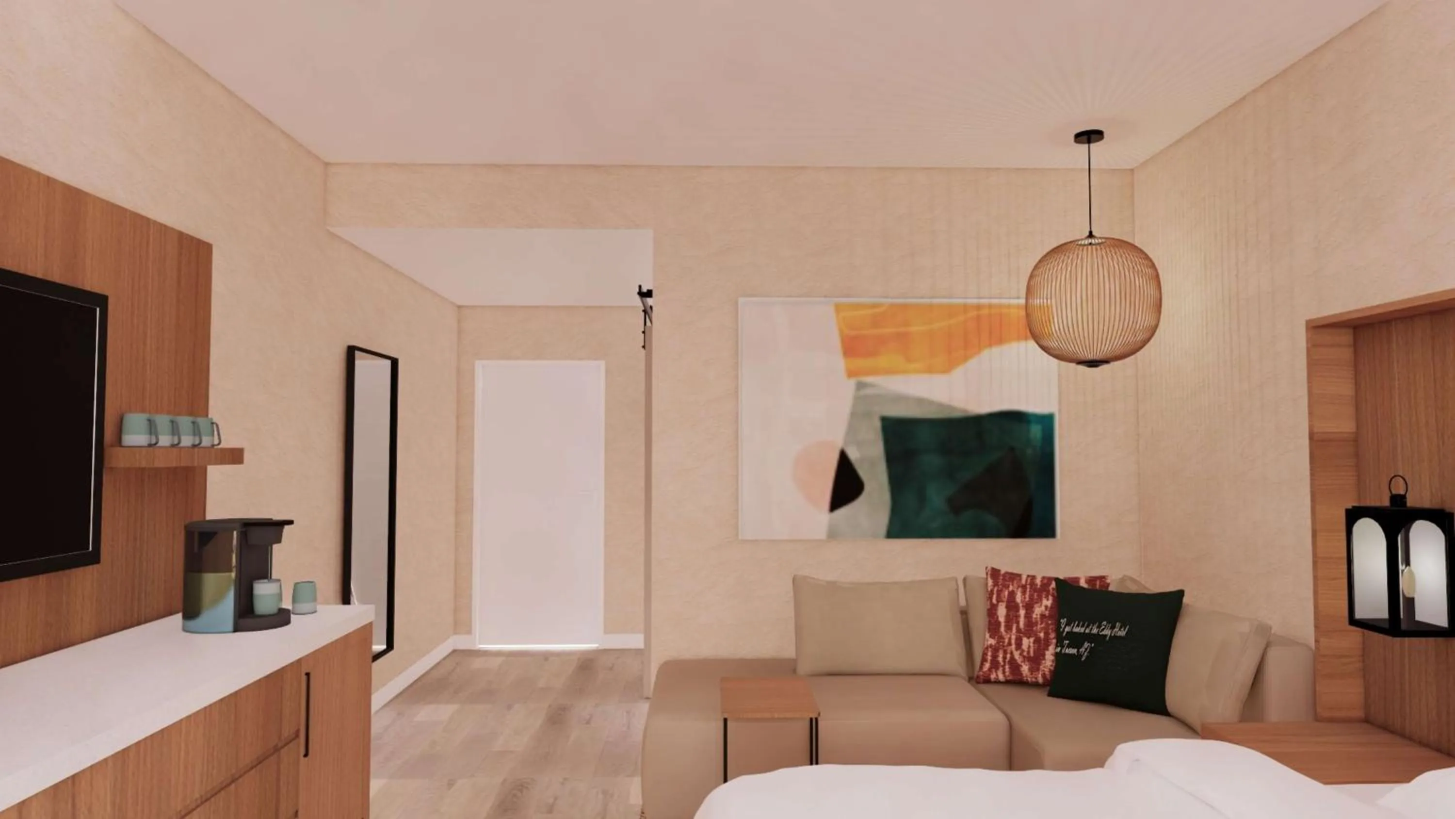 Bedroom, Bed in The Eddy Hotel Tucson, Tapestry Collection By Hilton