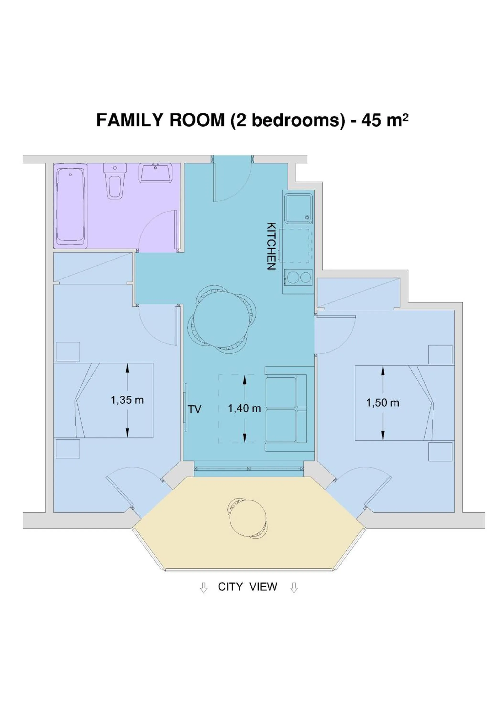 Photo of the whole room in Aparthotel Miami Park