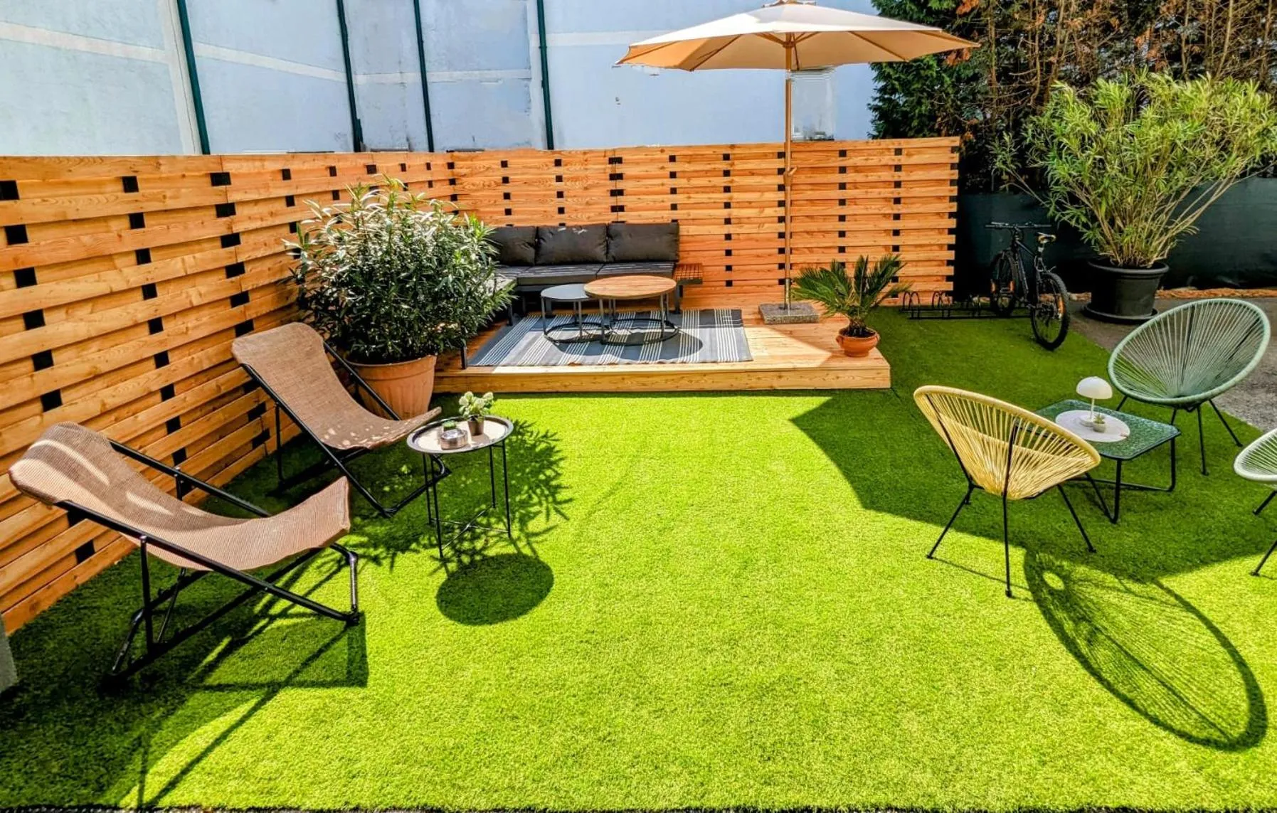 Patio in Aparthotel Neudörfl