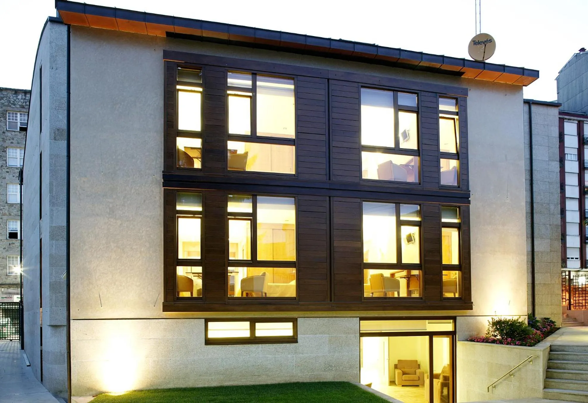 Facade/entrance in PR Rosa Rosae