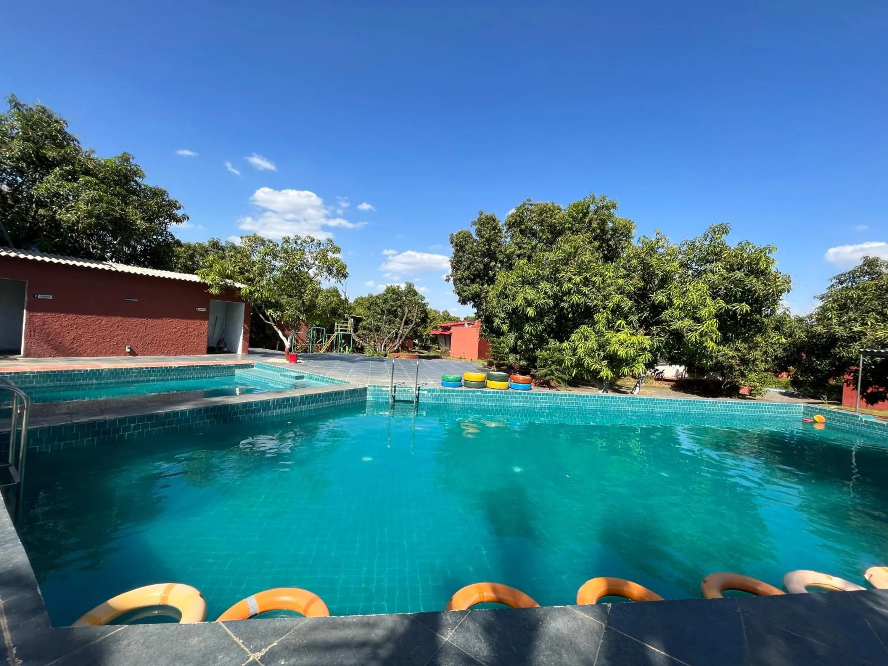 Swimming pool in Amraness Luxury Resort Sasan Gir