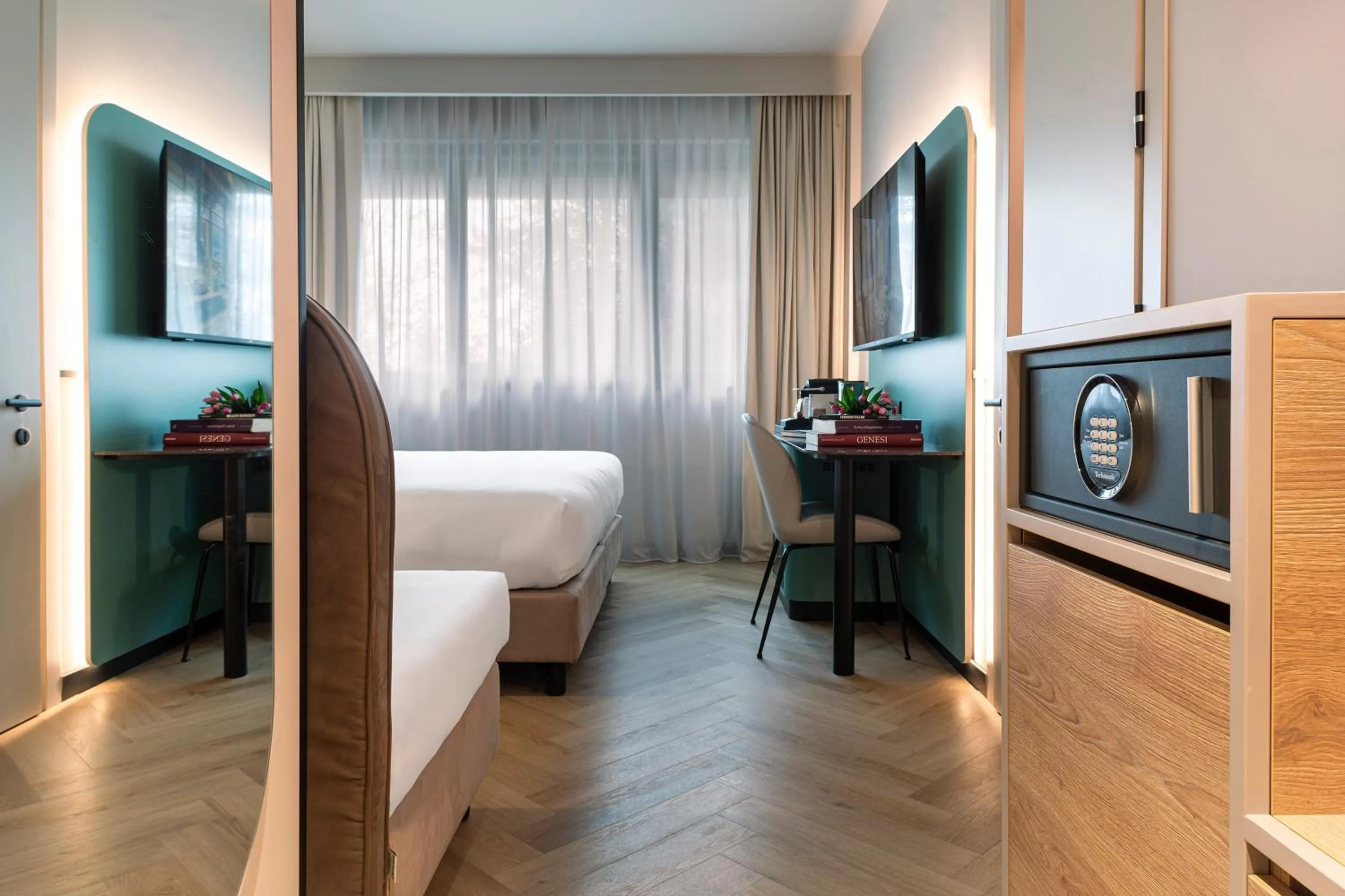 Bed in Living Place Hotel