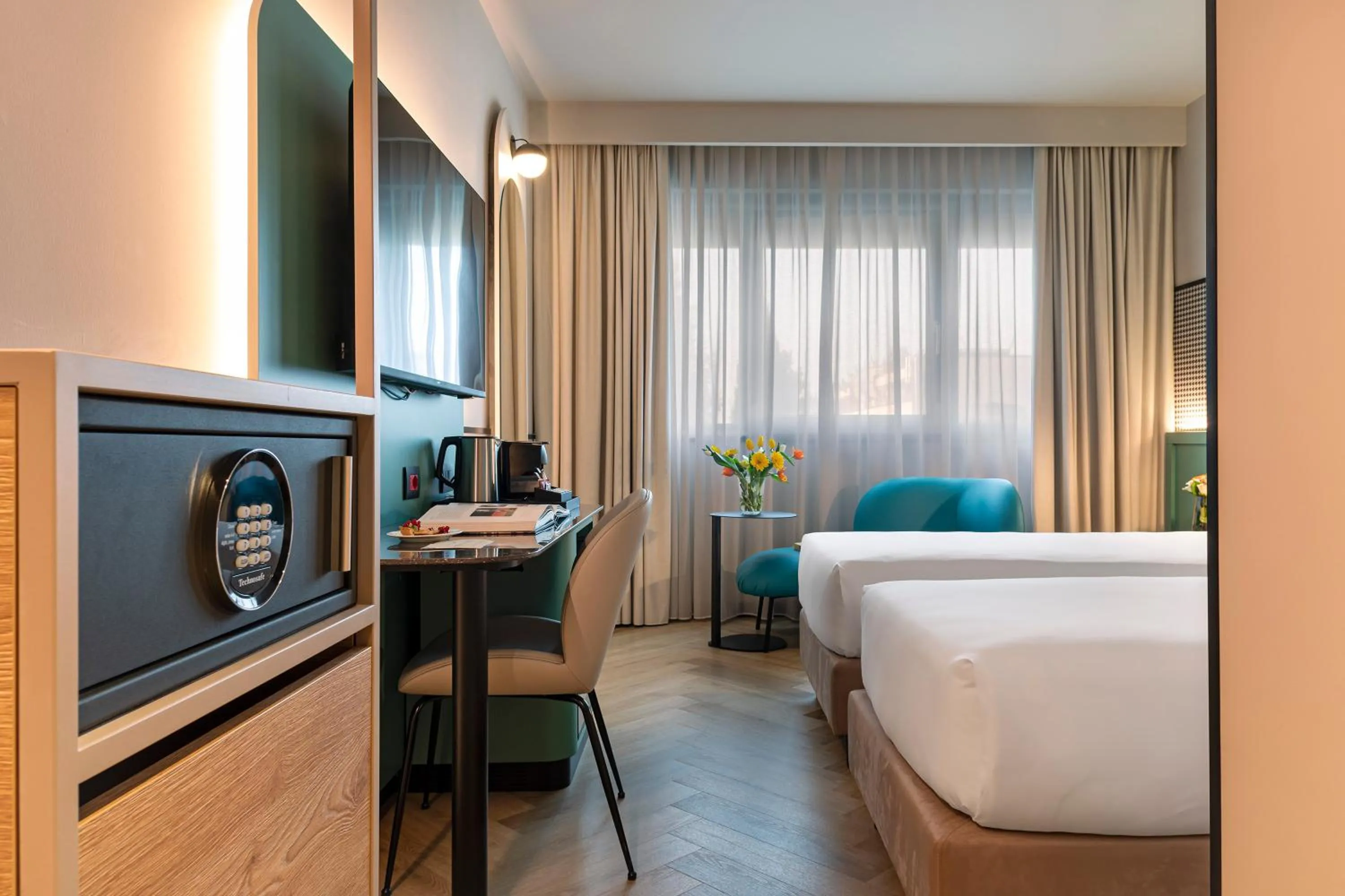 Bed in Living Place Hotel