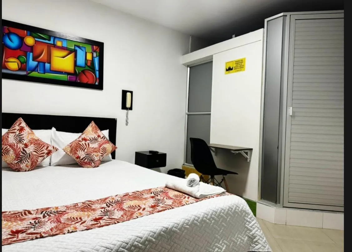 Bed in Hotel Naisca 47