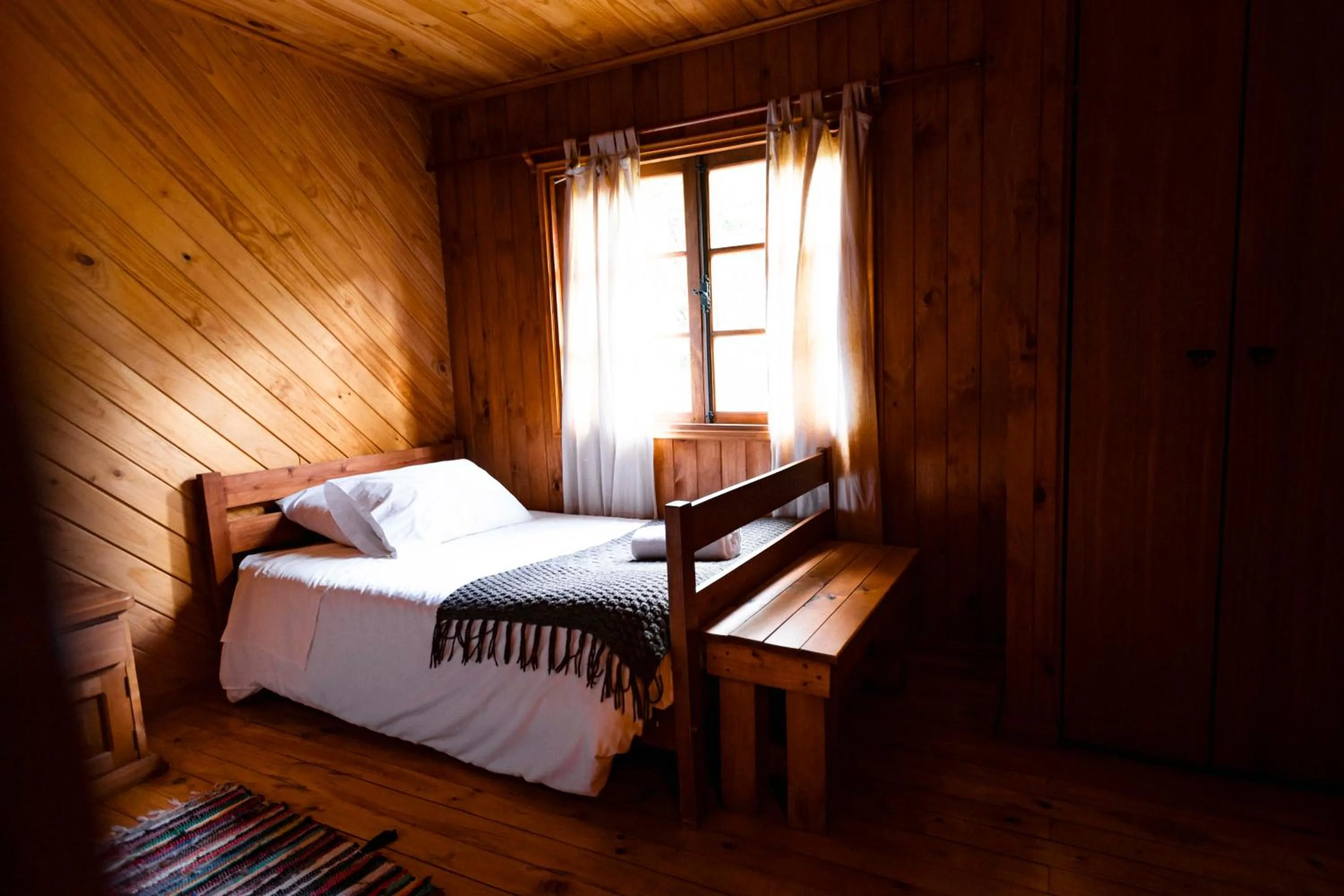 Bed in Green Baker Lodge