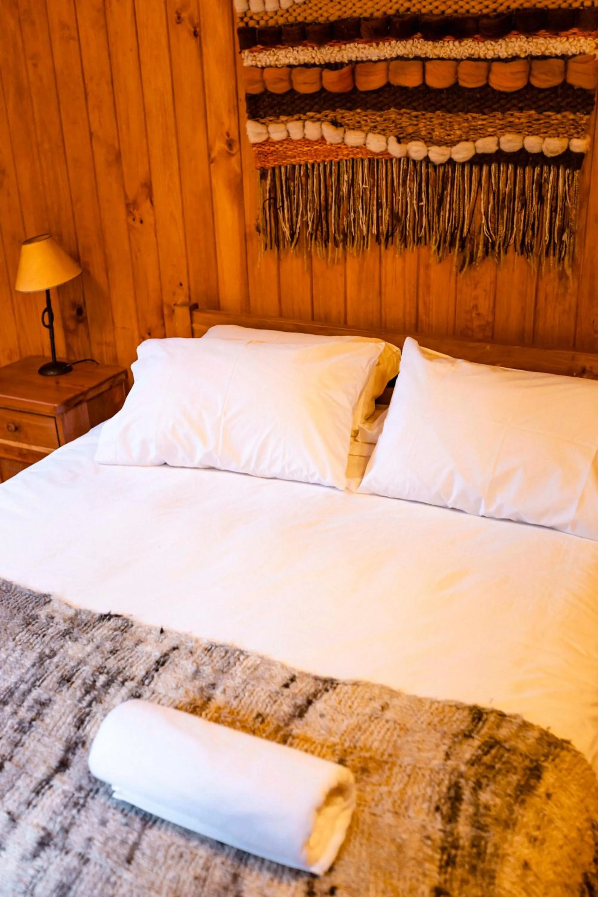 Bed in Green Baker Lodge