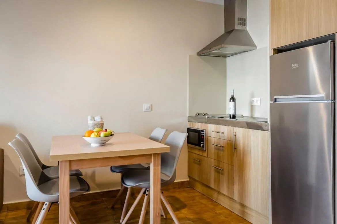 Kitchen or kitchenette in Apartamentos Blancala