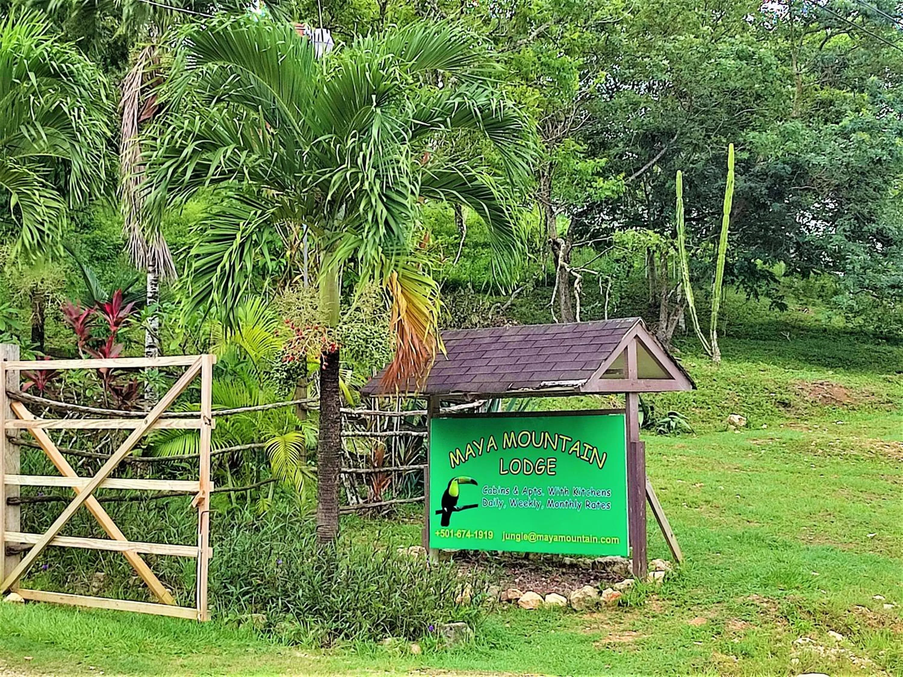 Garden view in Maya Mountain Lodge