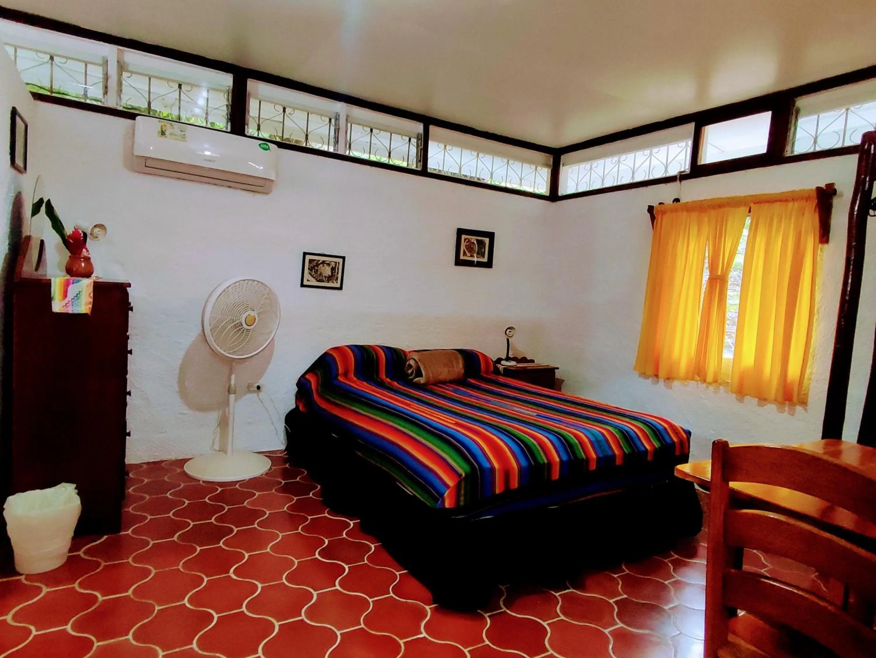 Bed in Maya Mountain Lodge