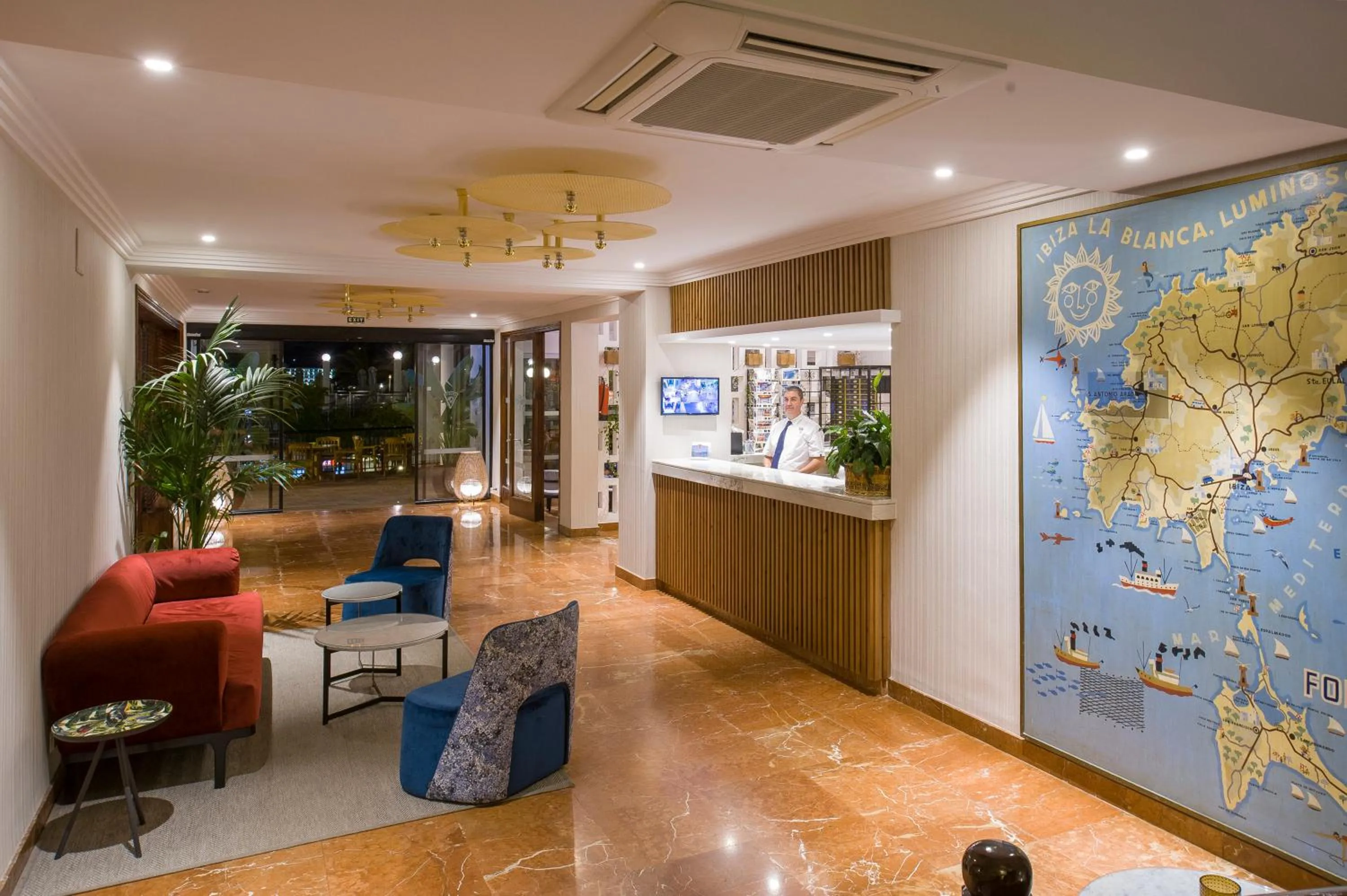 Lobby or reception in Hotel Osiris Ibiza