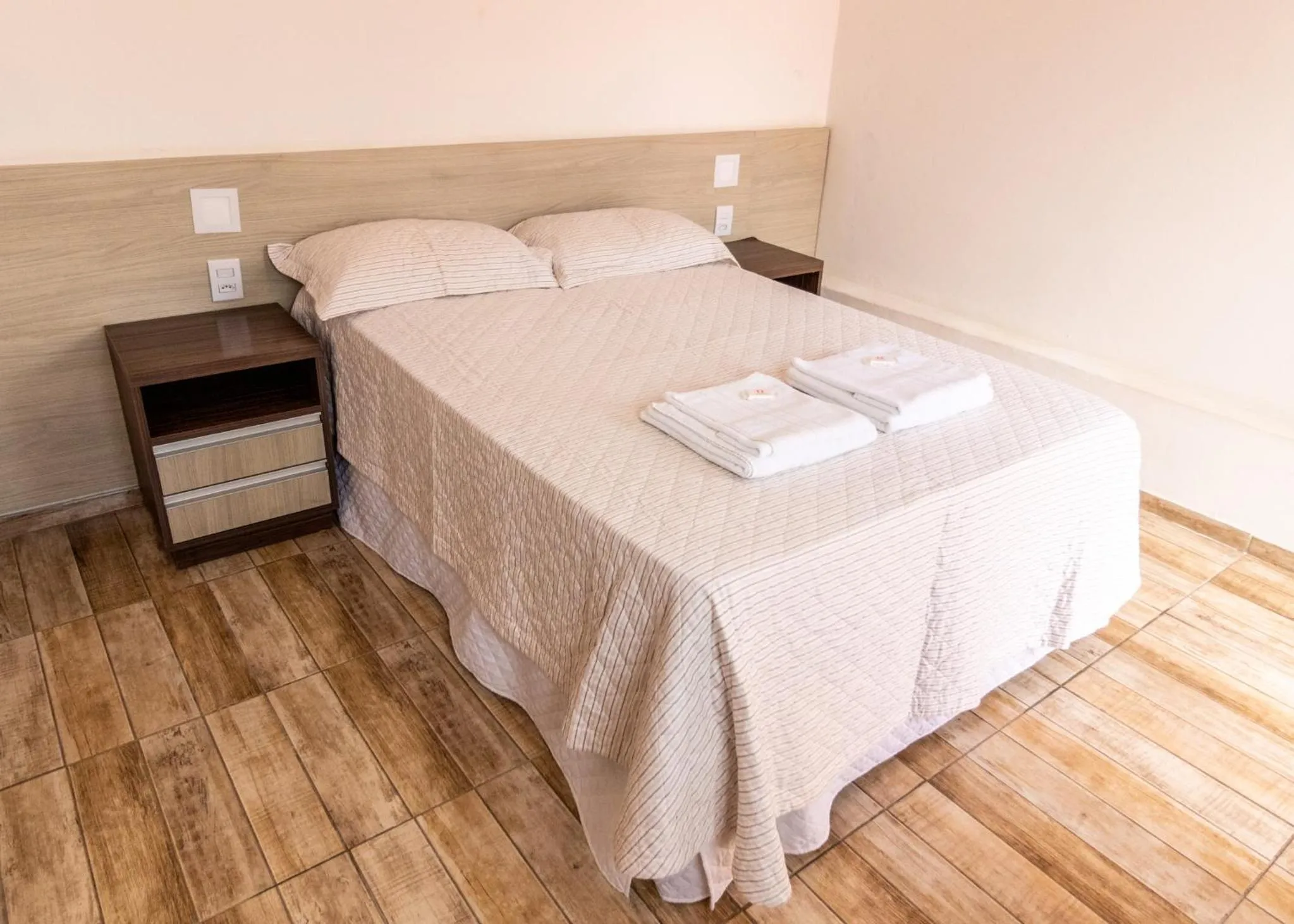 Bed in Hotel Alegrete