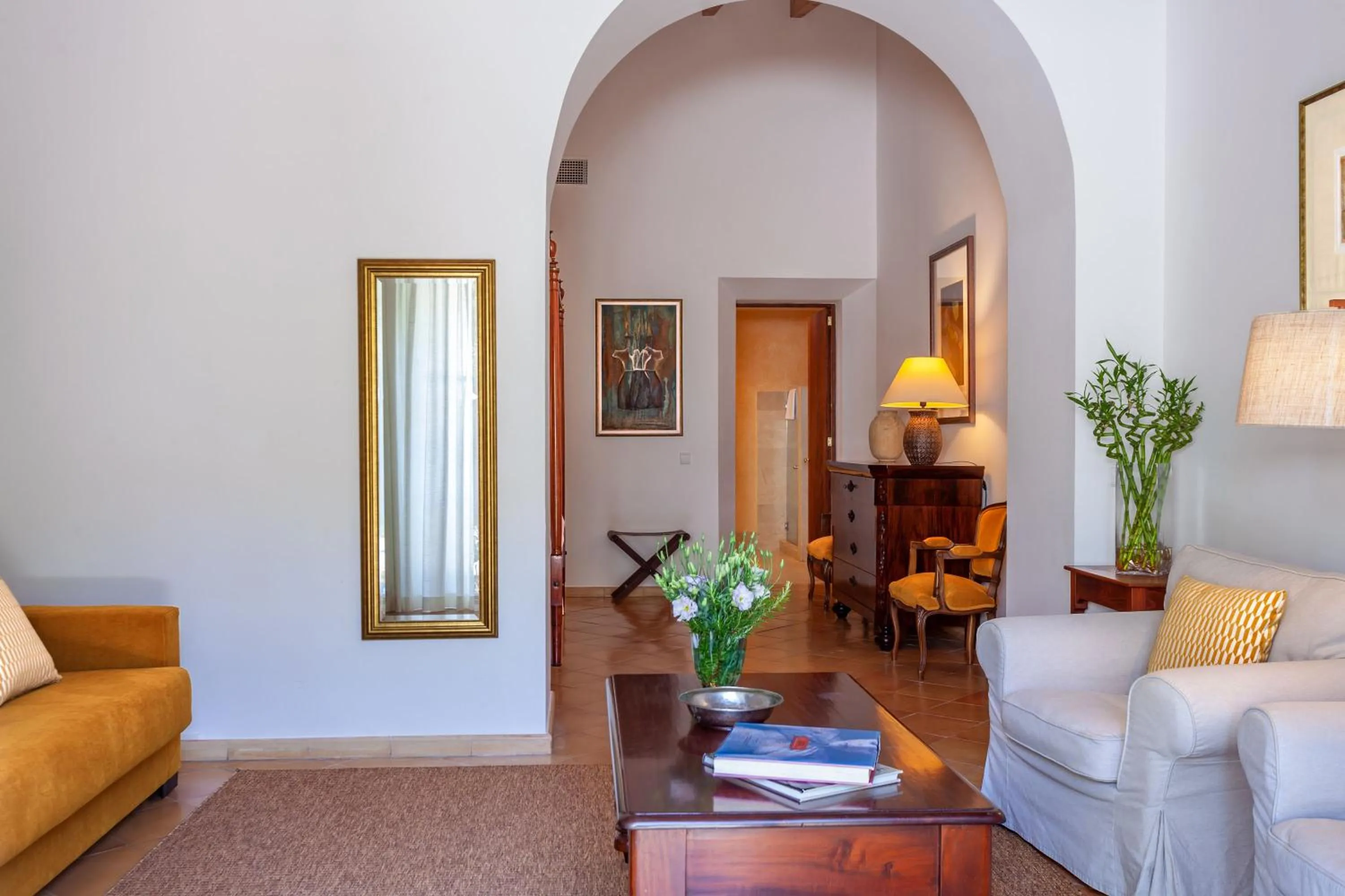 Seating area in Finca Hotel Son Palou