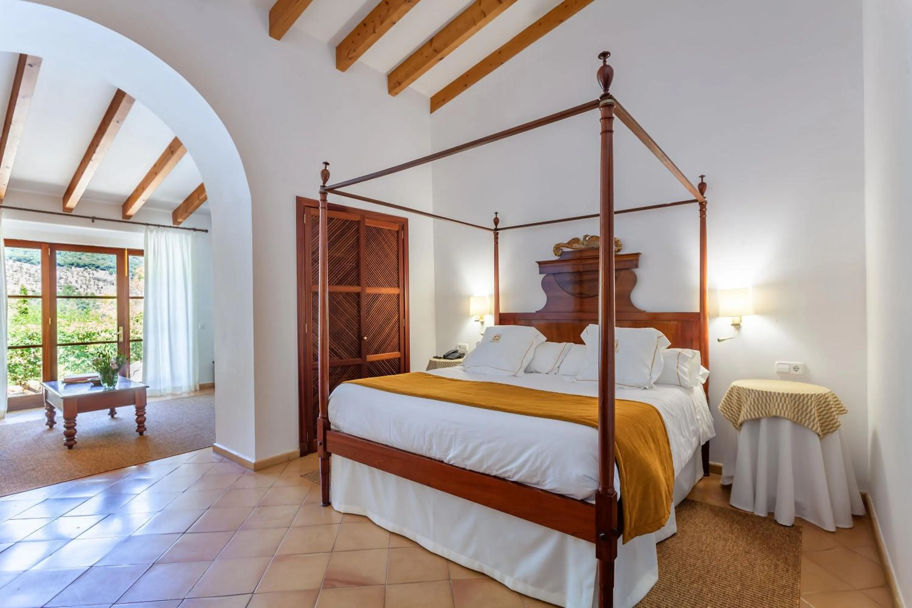 Bedroom, Bed in Finca Hotel Son Palou