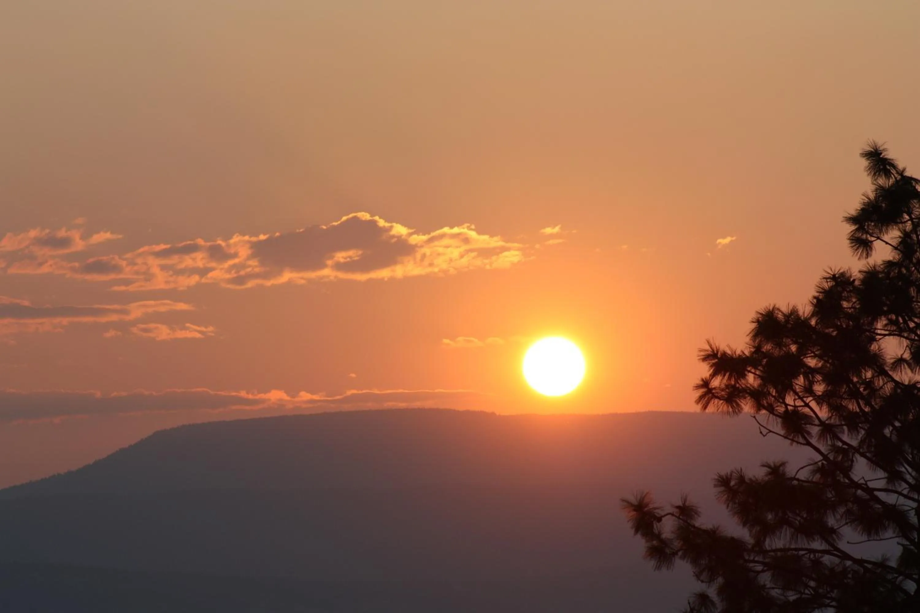 Sunset, Sunrise/Sunset in A Okanagan Lakeview Inn