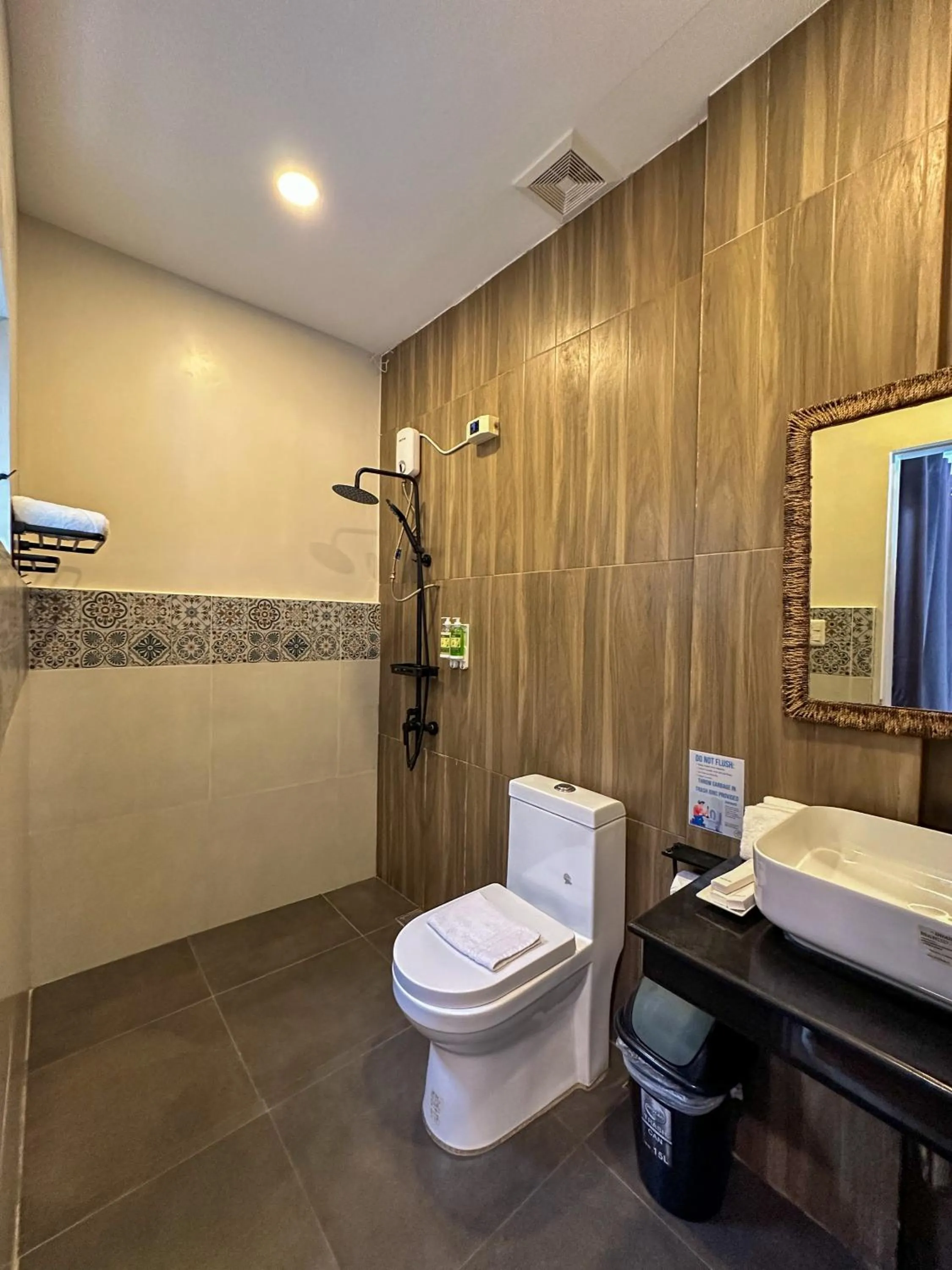 Shower in TEZA Resort