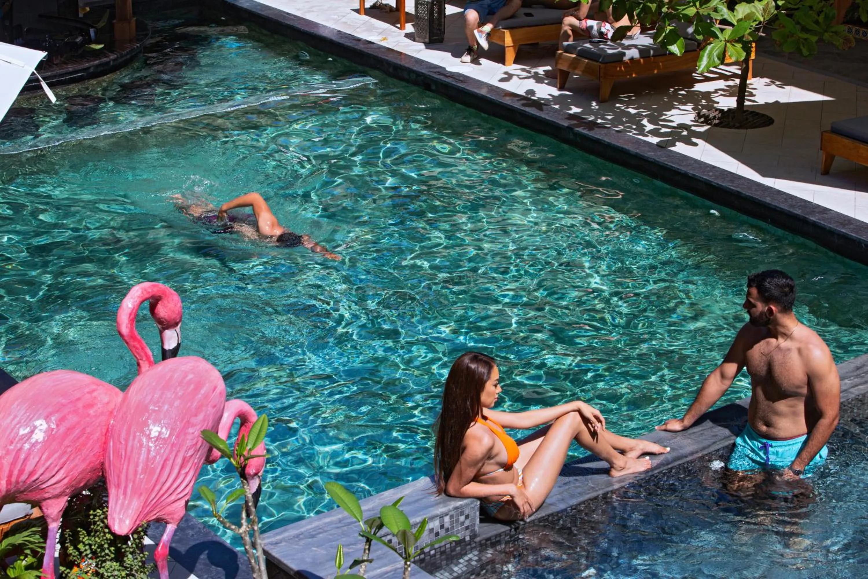 Swimming pool in Saranda Boutique Hotel