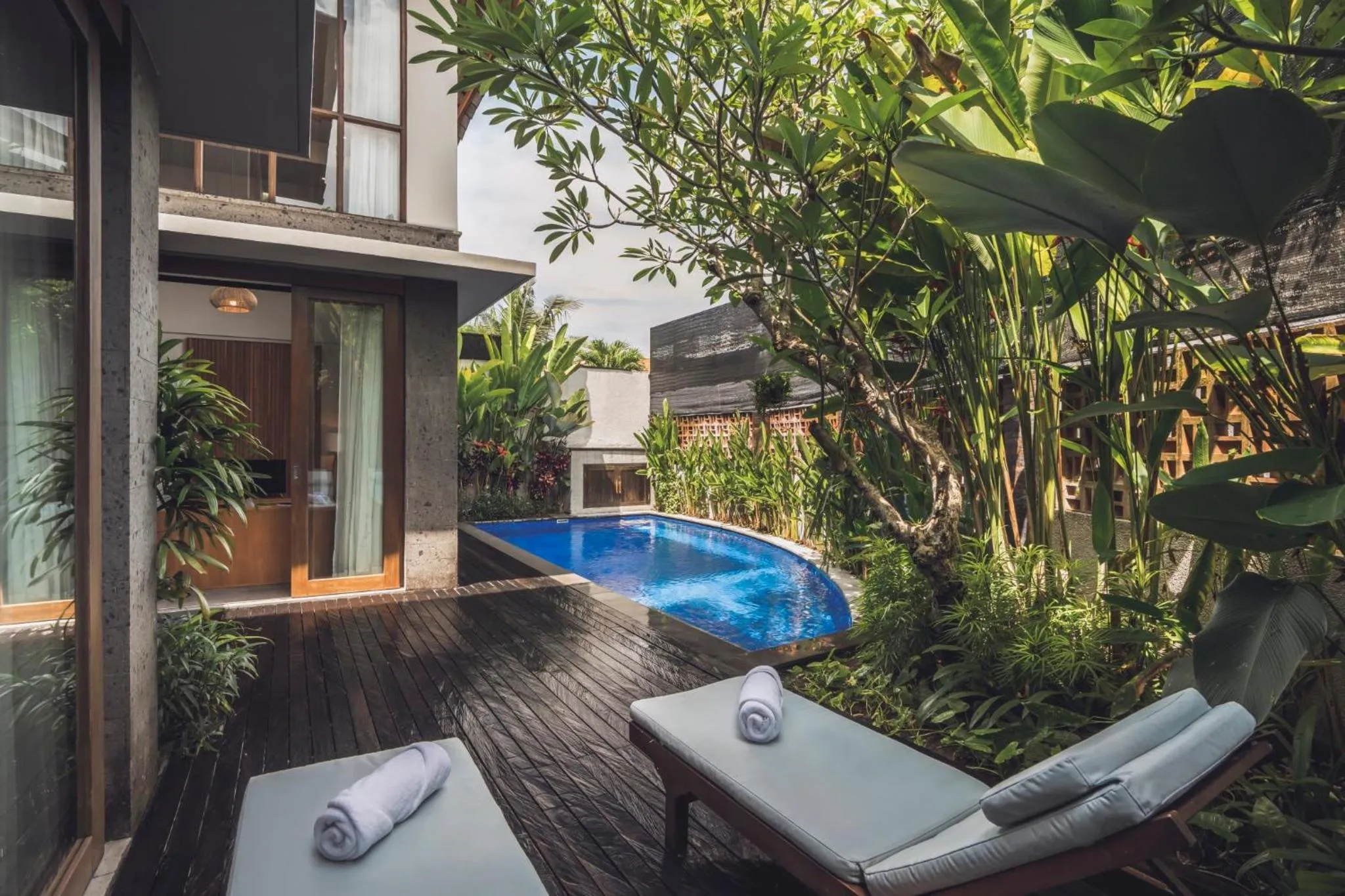 Pool view in Teratai Villa Canggu by Ini Vie Hospitality