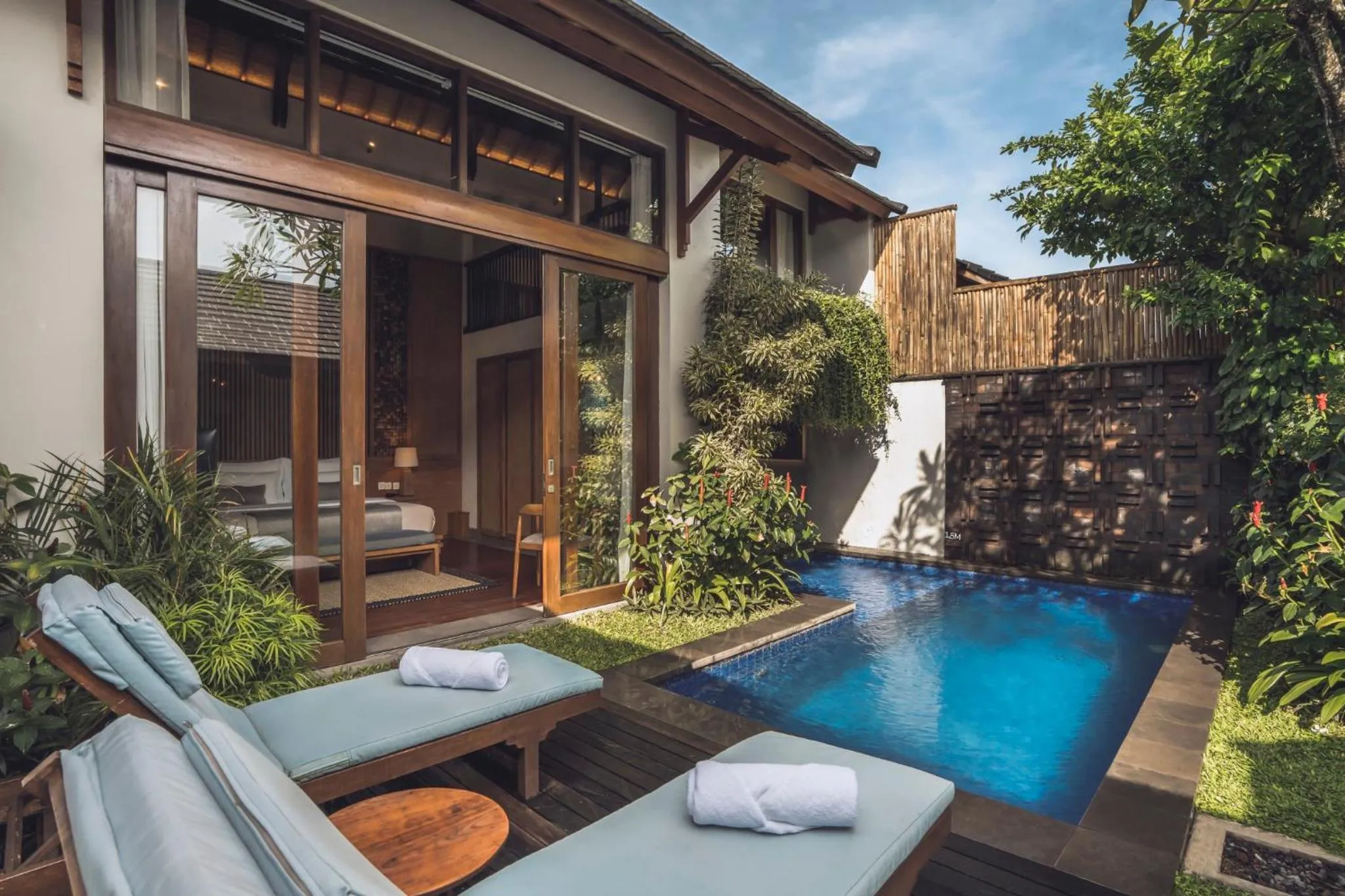 Pool view in Teratai Villa Canggu by Ini Vie Hospitality