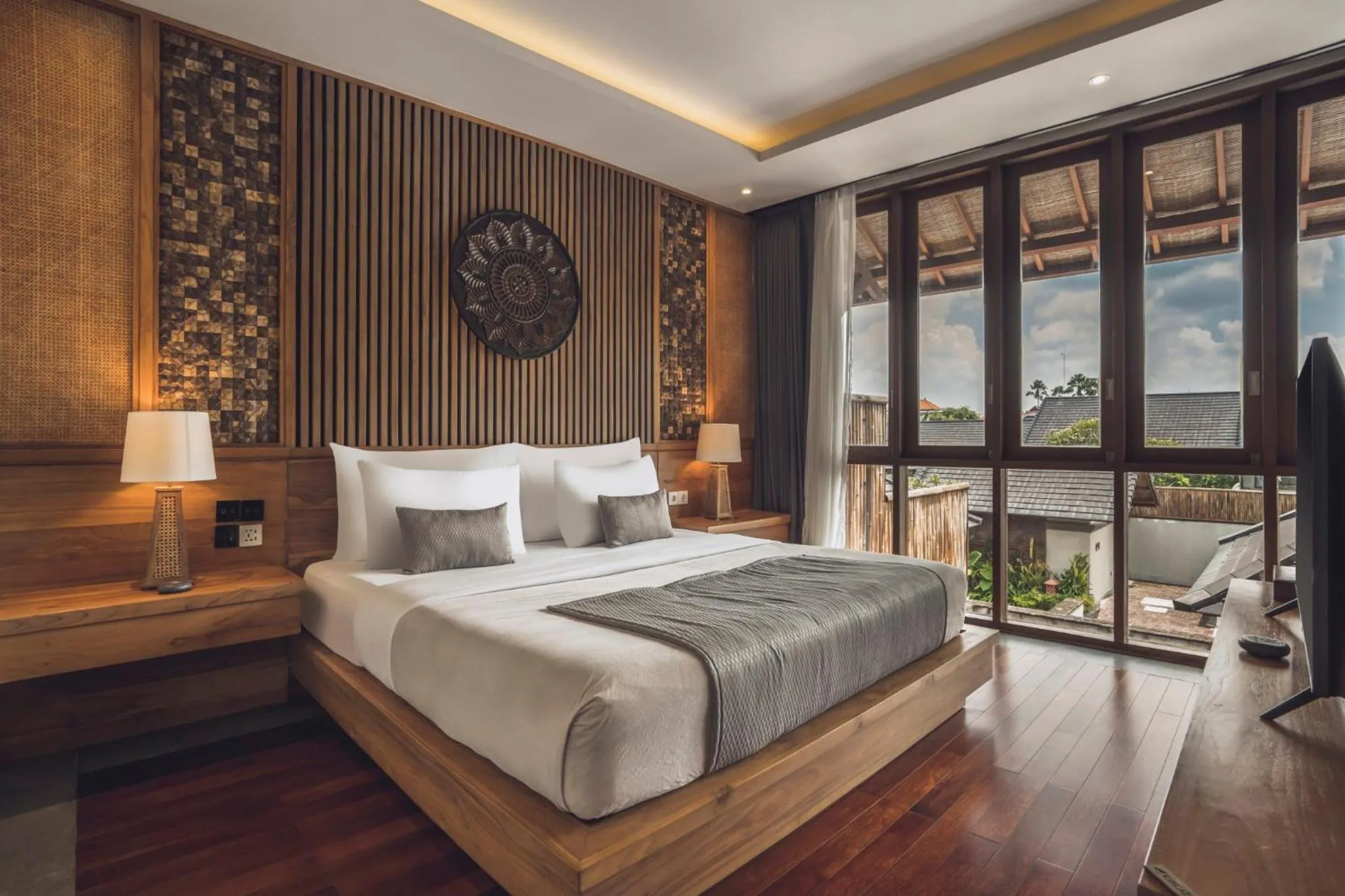 Bedroom, Bed in Teratai Villa Canggu by Ini Vie Hospitality