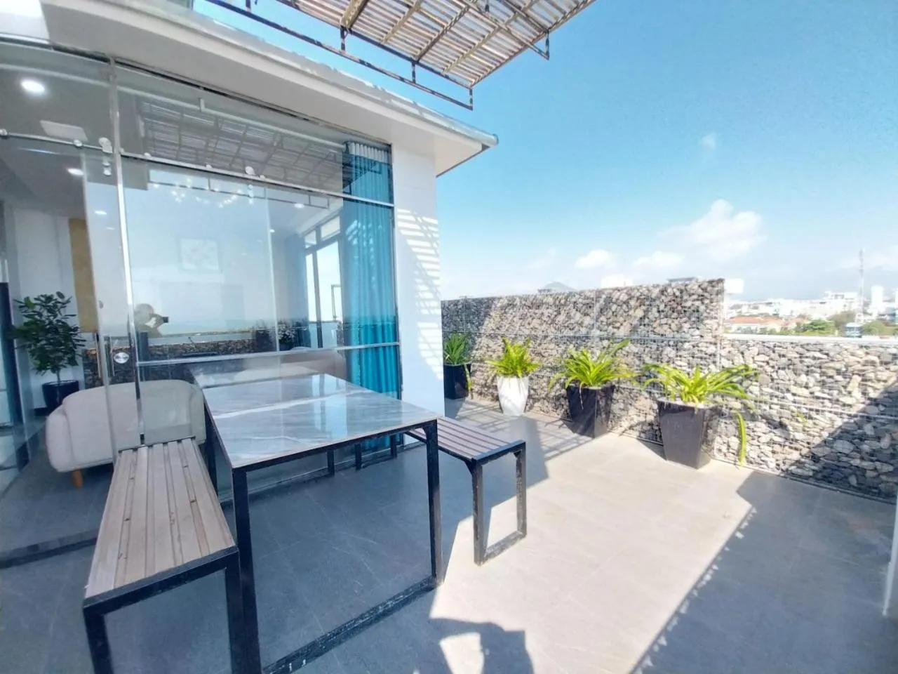 Balcony/Terrace in Santini Hotel