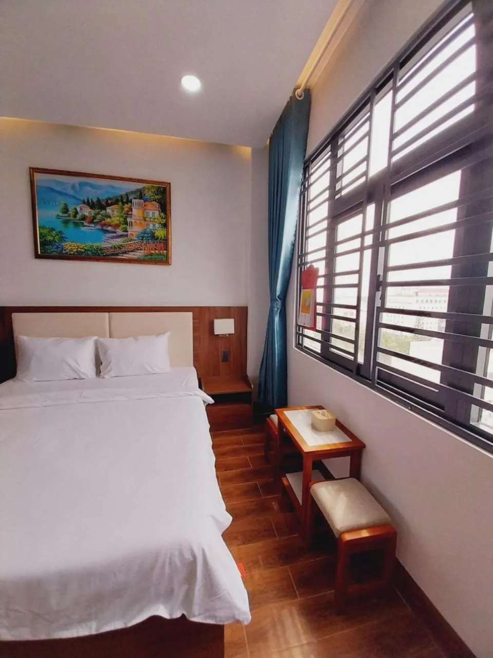 View (from property/room), Bed in Santini Hotel