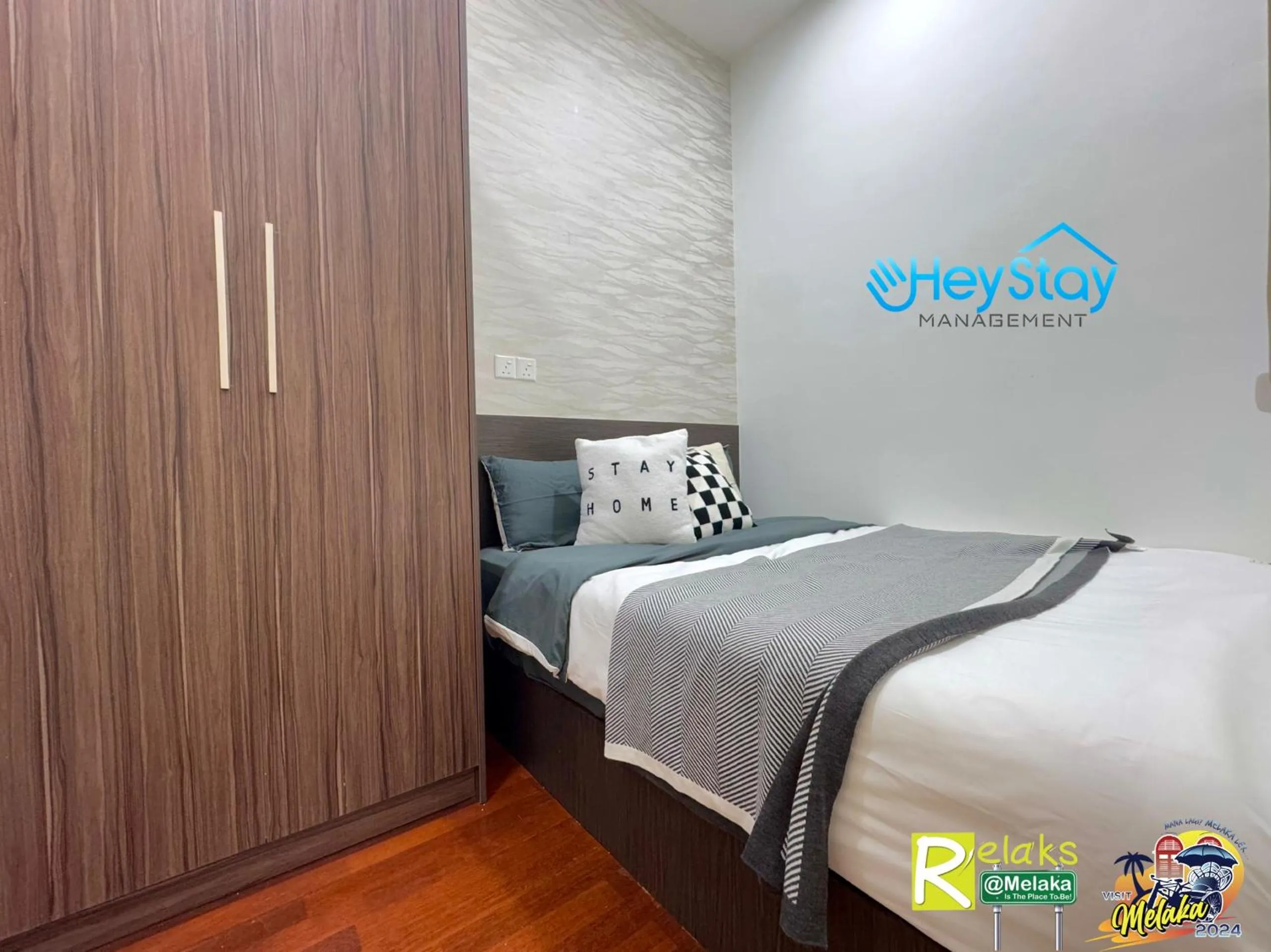 Bed in Silver Scape Residence Melaka Raya By Heystay Management