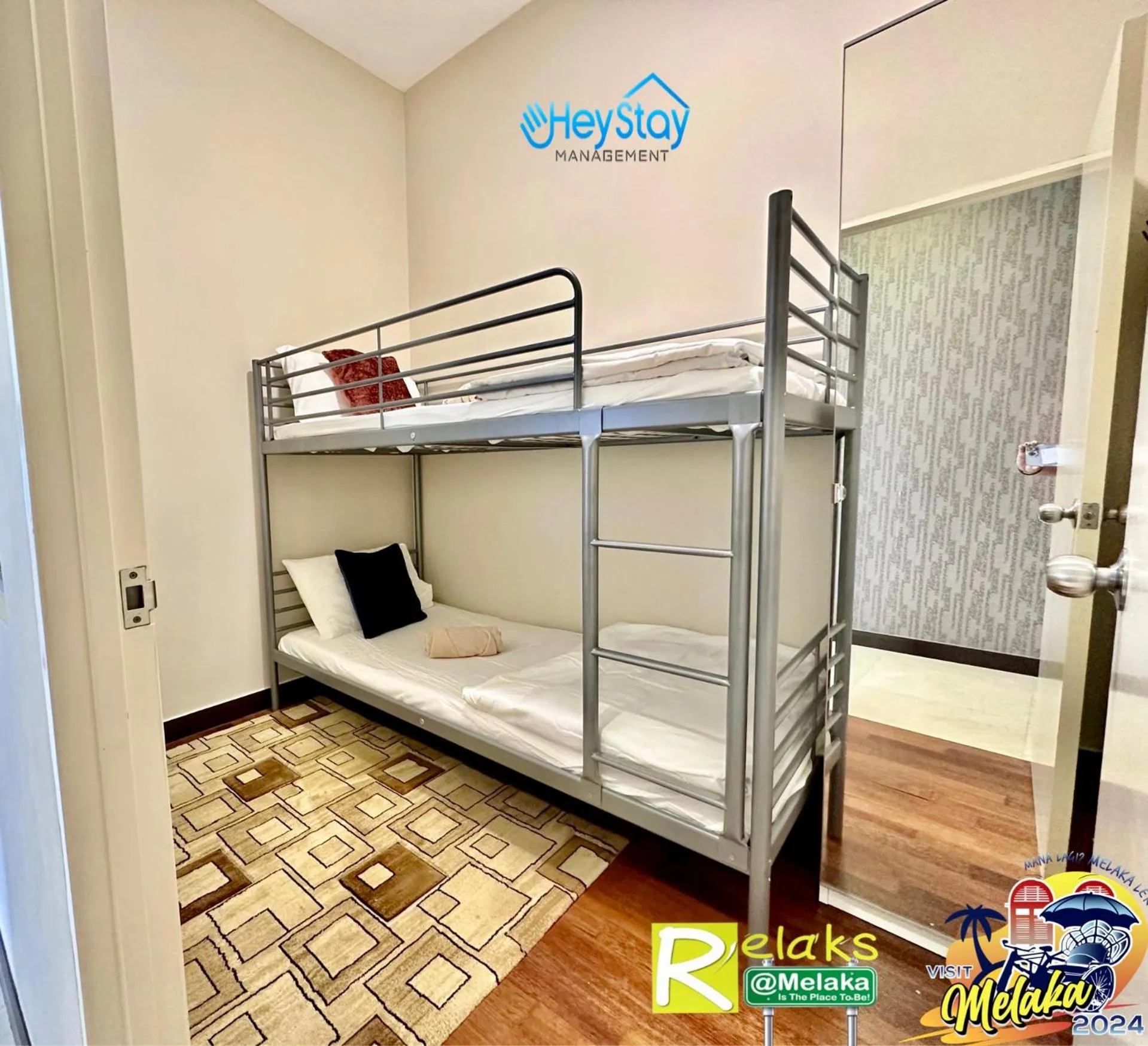 Bed in Silver Scape Residence Melaka Raya By Heystay Management