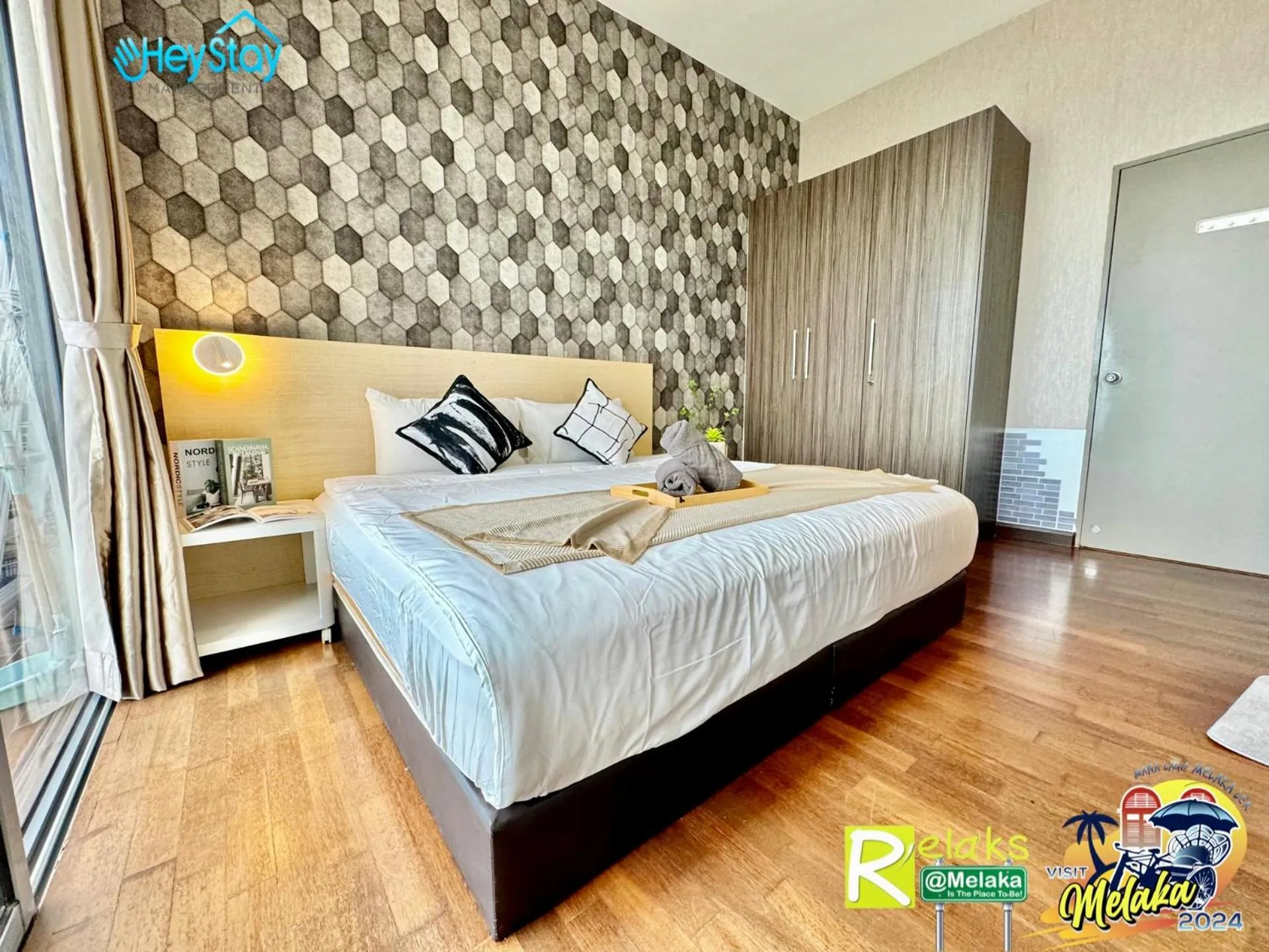 Bed in Silver Scape Residence Melaka Raya By Heystay Management