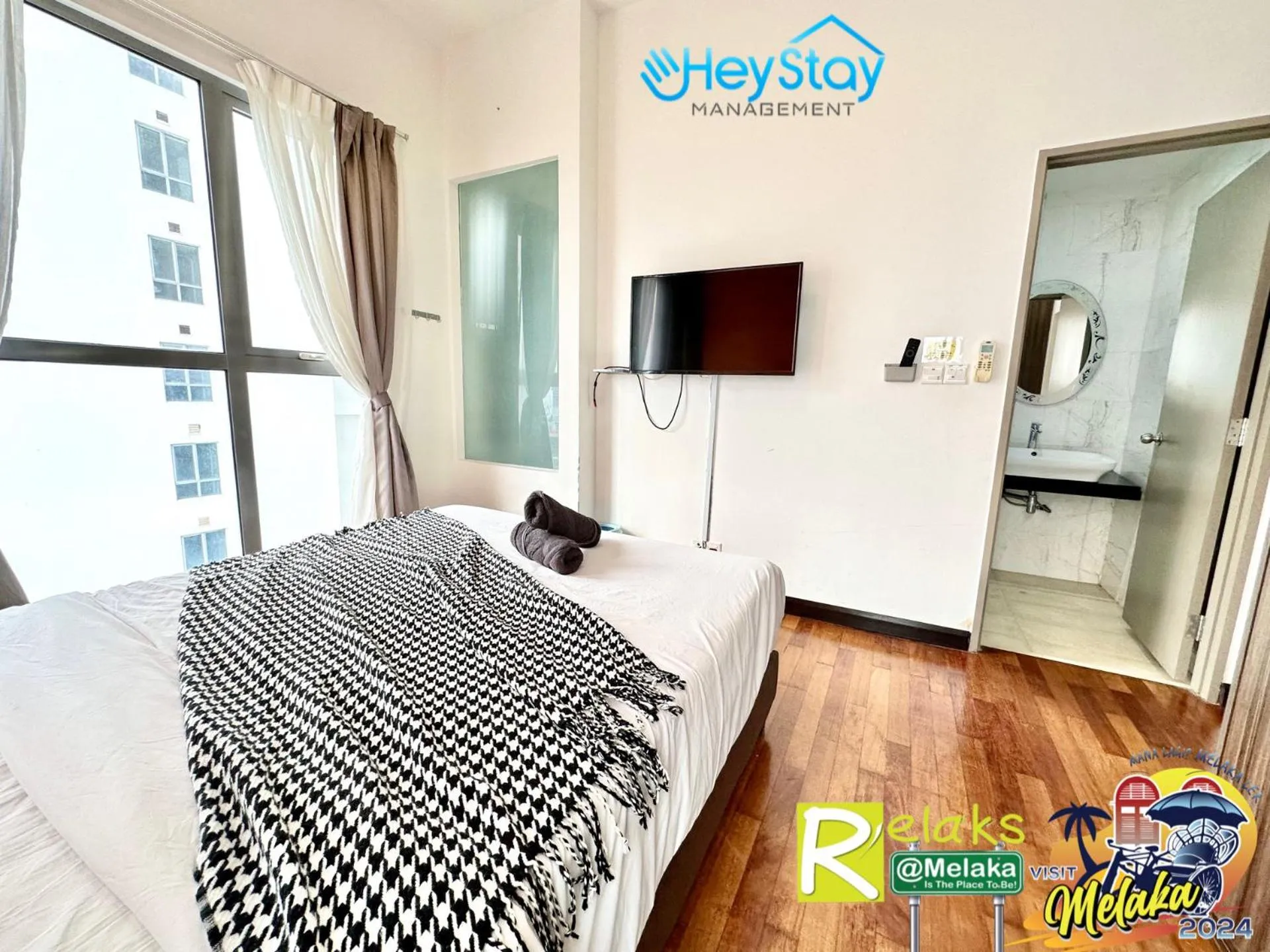 Bed in Silver Scape Residence Melaka Raya By Heystay Management