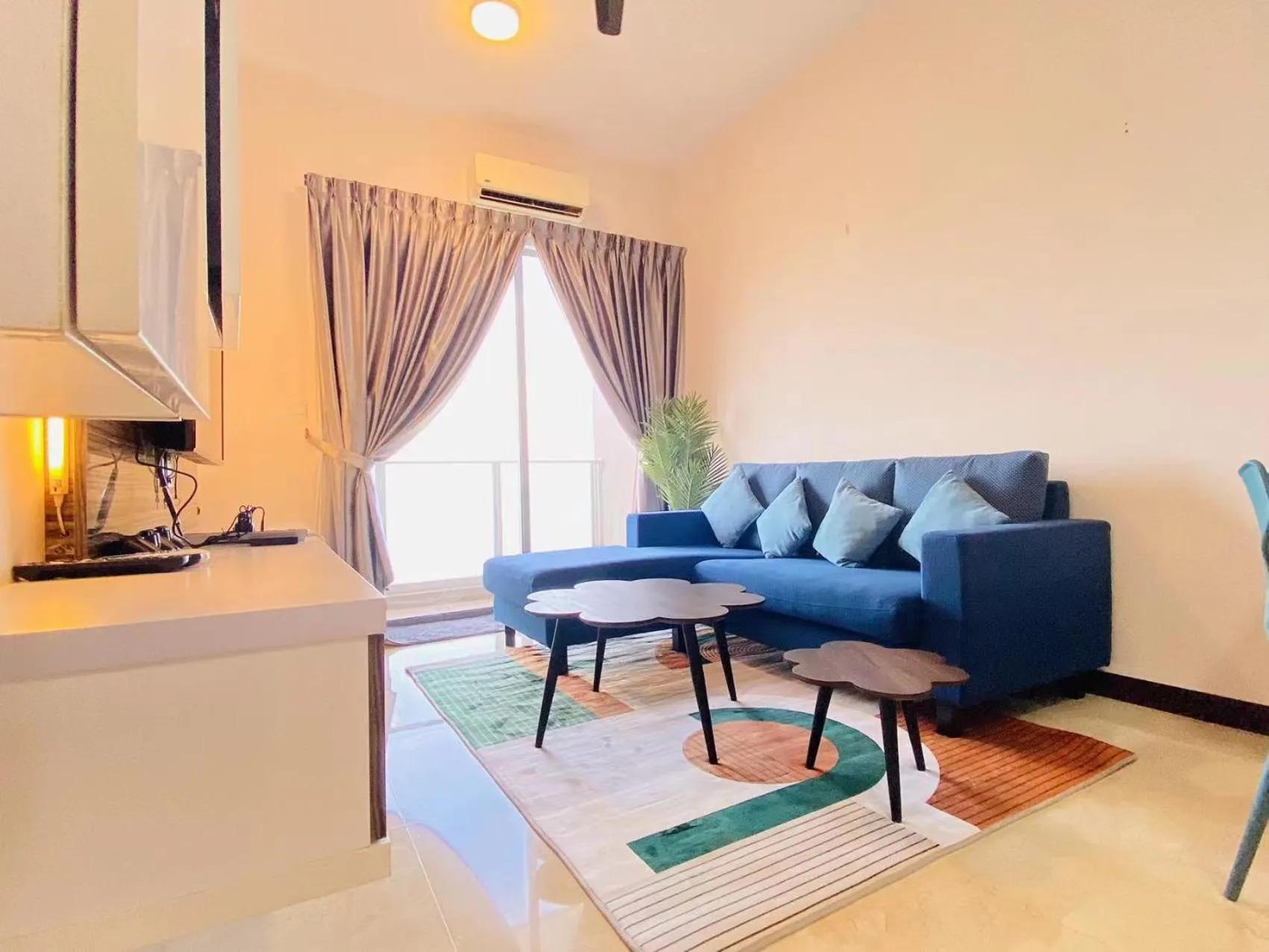 Living room in Silver Scape Residence Melaka Raya By Heystay Management