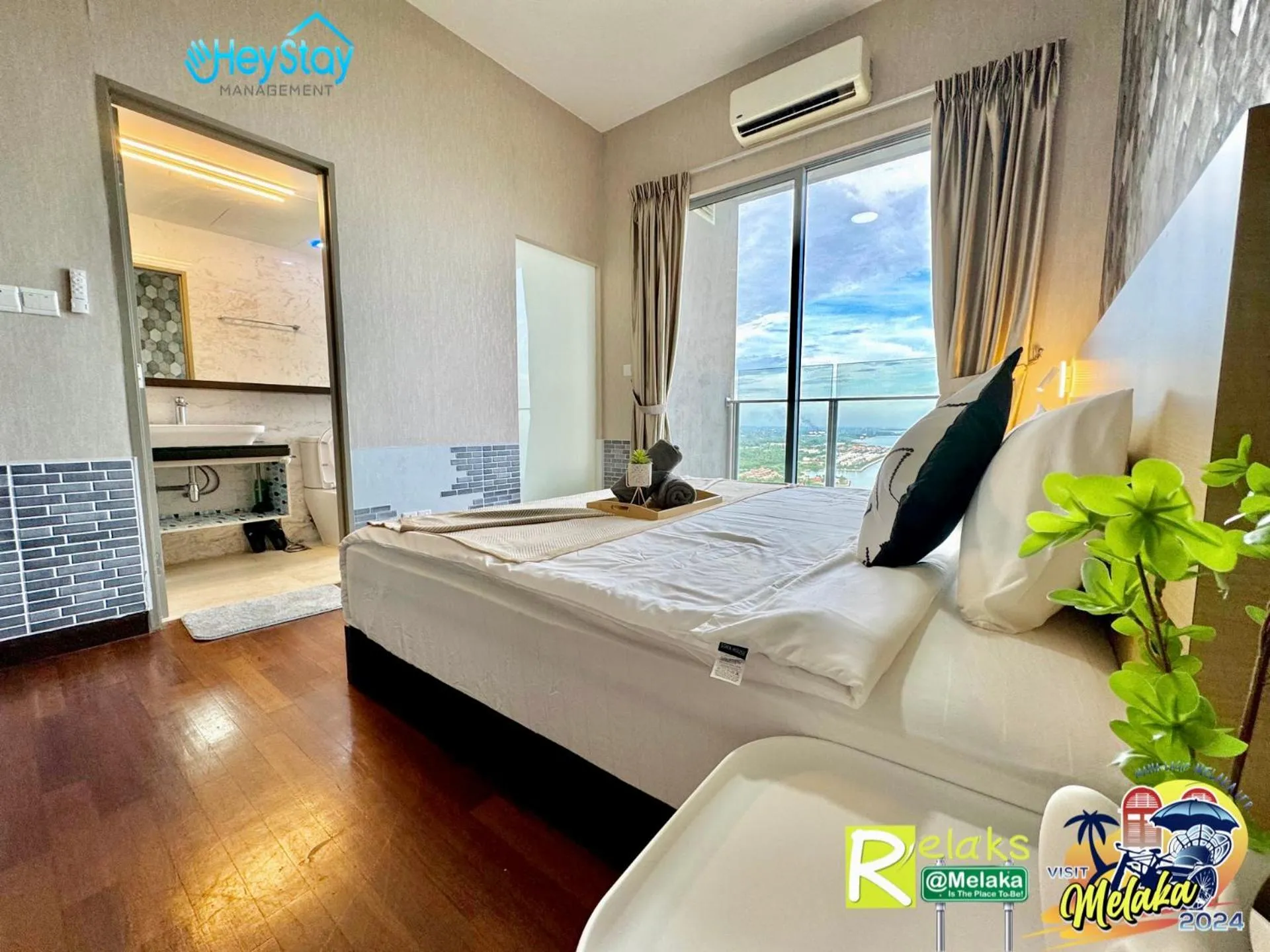 Bed in Silver Scape Residence Melaka Raya By Heystay Management
