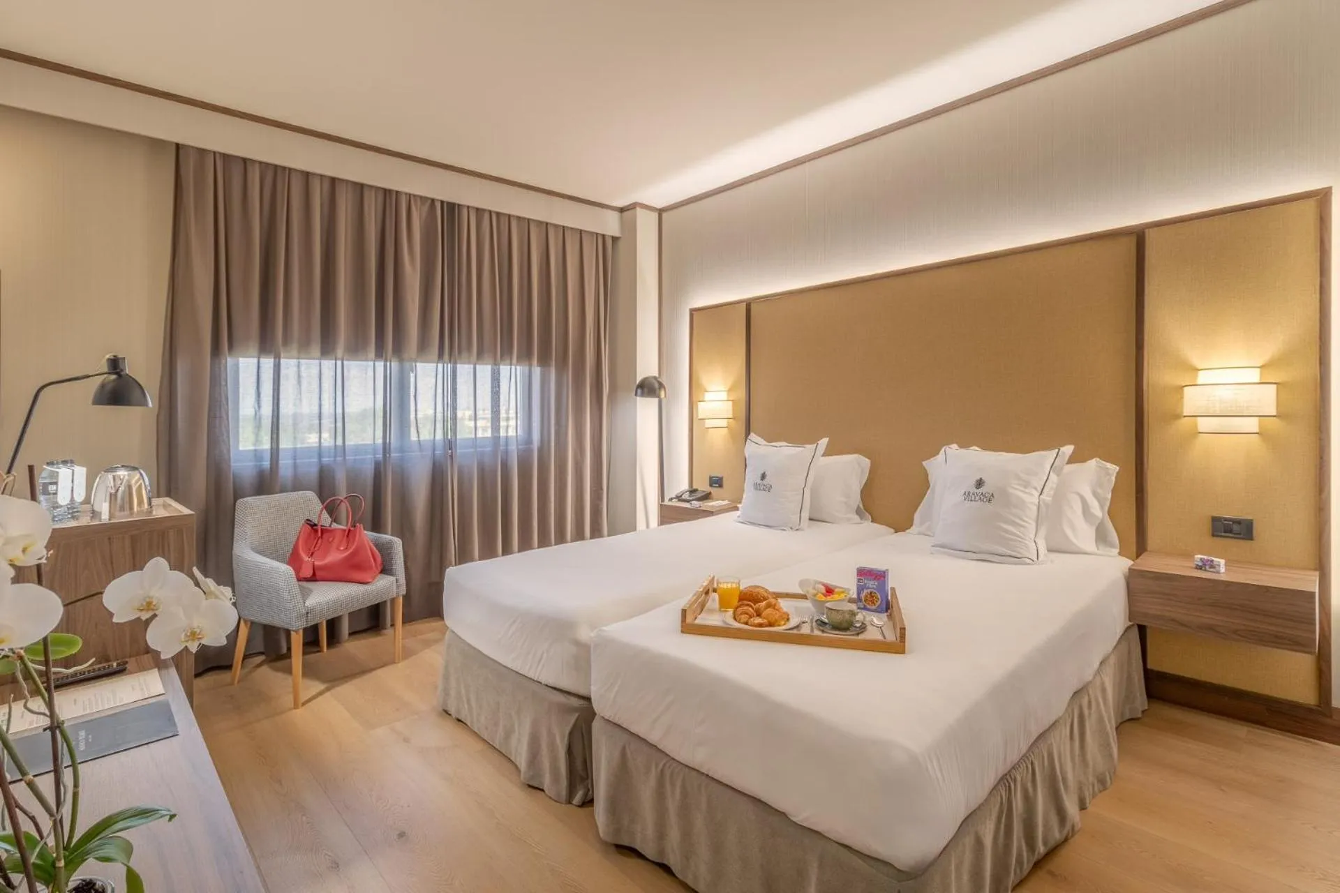 Bed in Aravaca Village Hotel